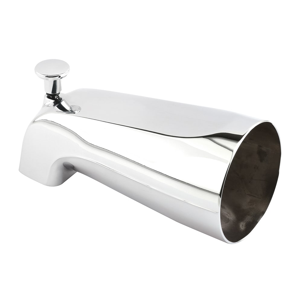 Chrome Wall Mounted Tub Spout with Diverter