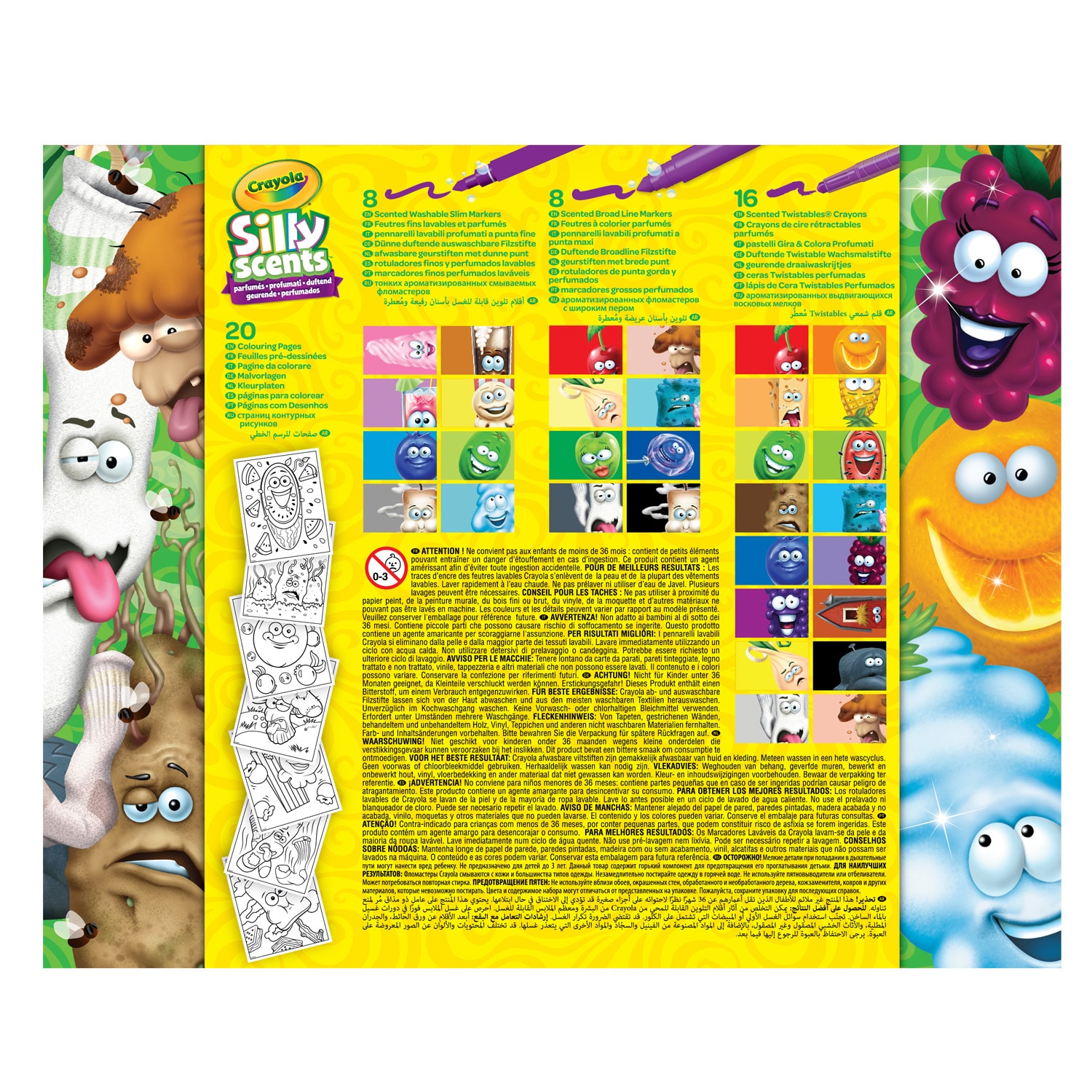 Crayola® Silly Scents Mini Inspiration Art Case Coloring Set, Pack Of 52