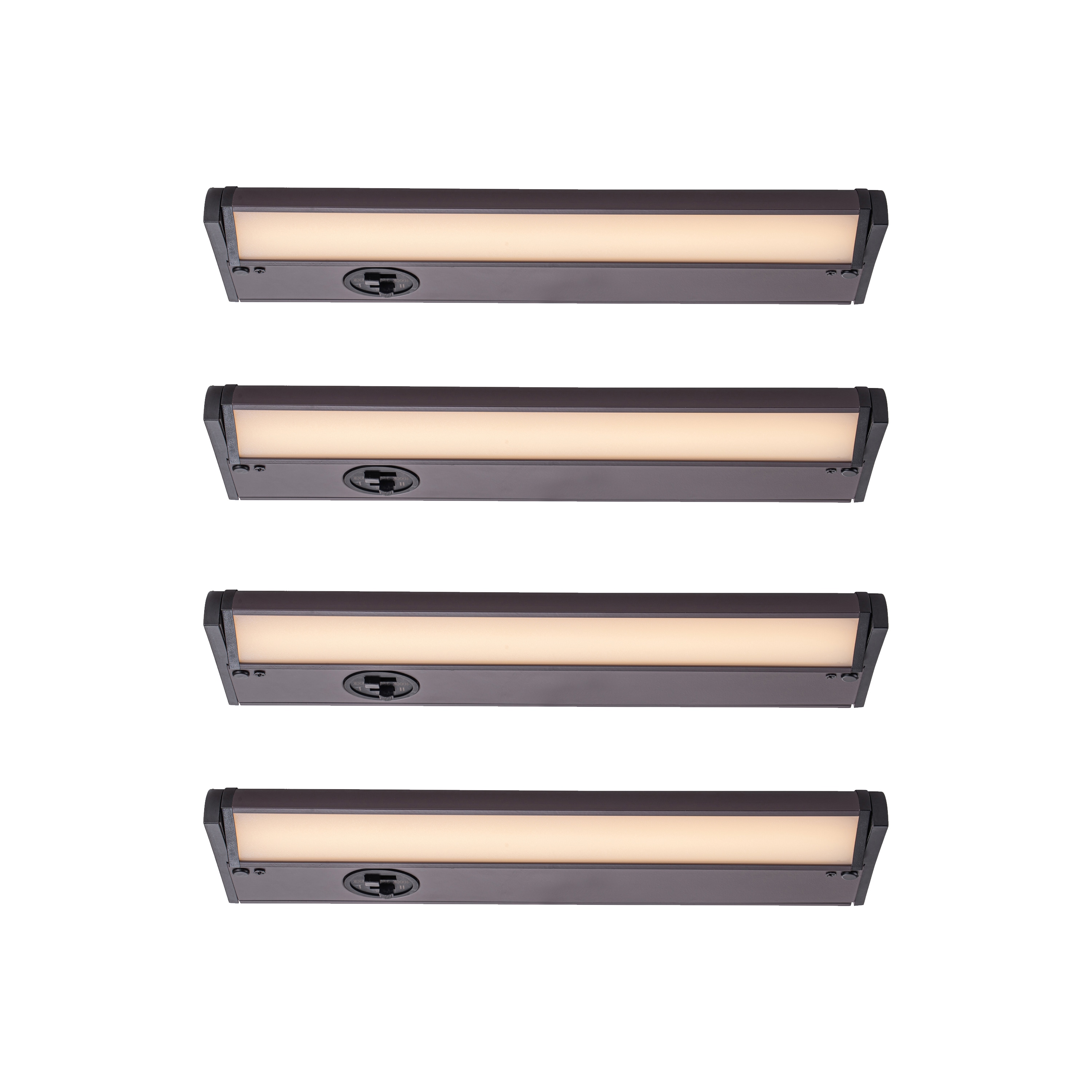 4-Pack 12-in Hardwired LED Under Cabinet Light Bar Light in Bronze | - C Cattleya LCA2187-4UC