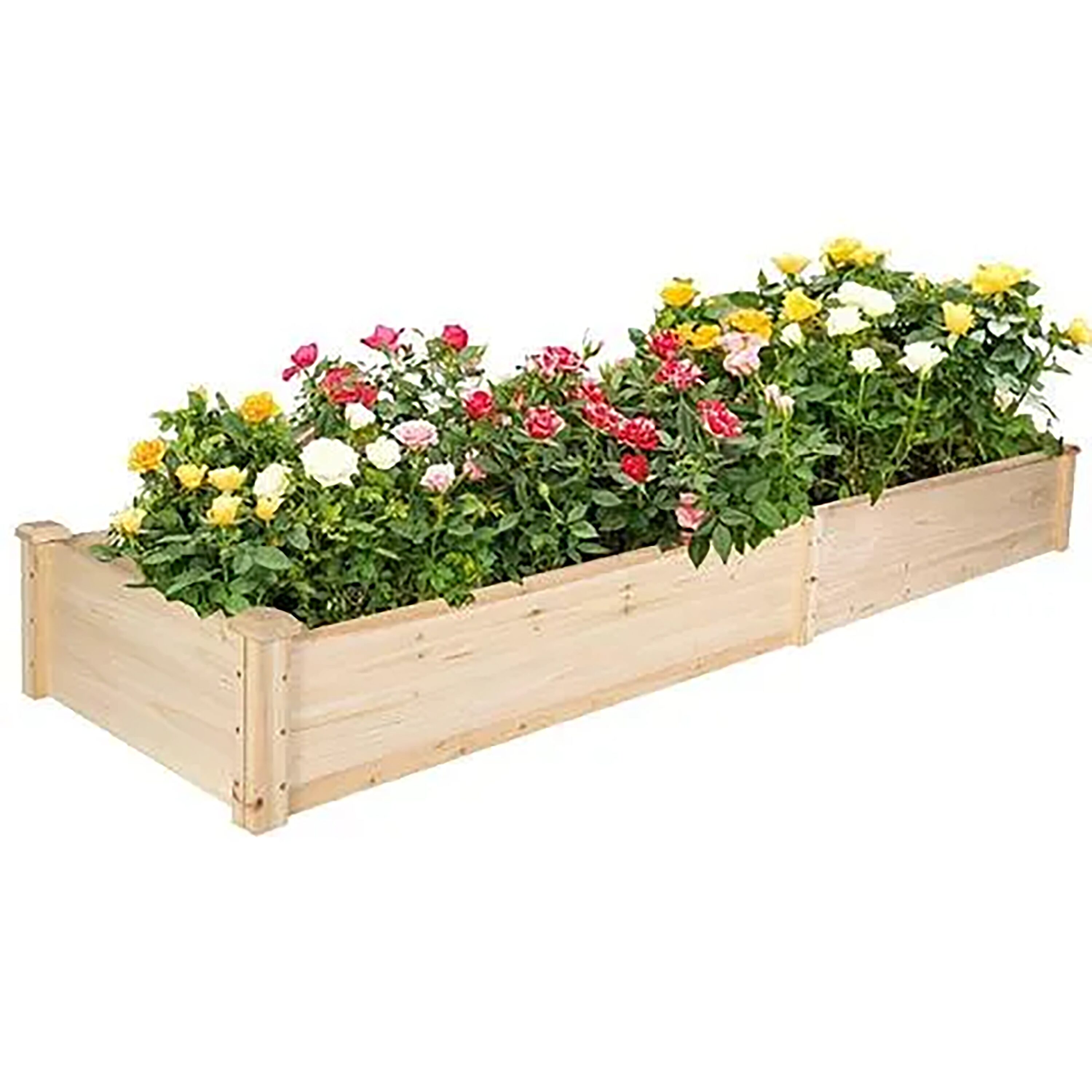 Damerin 1328EGB12 23.6-in W x 93-in L x 9-in H Natural Wood Raised Garden Bed