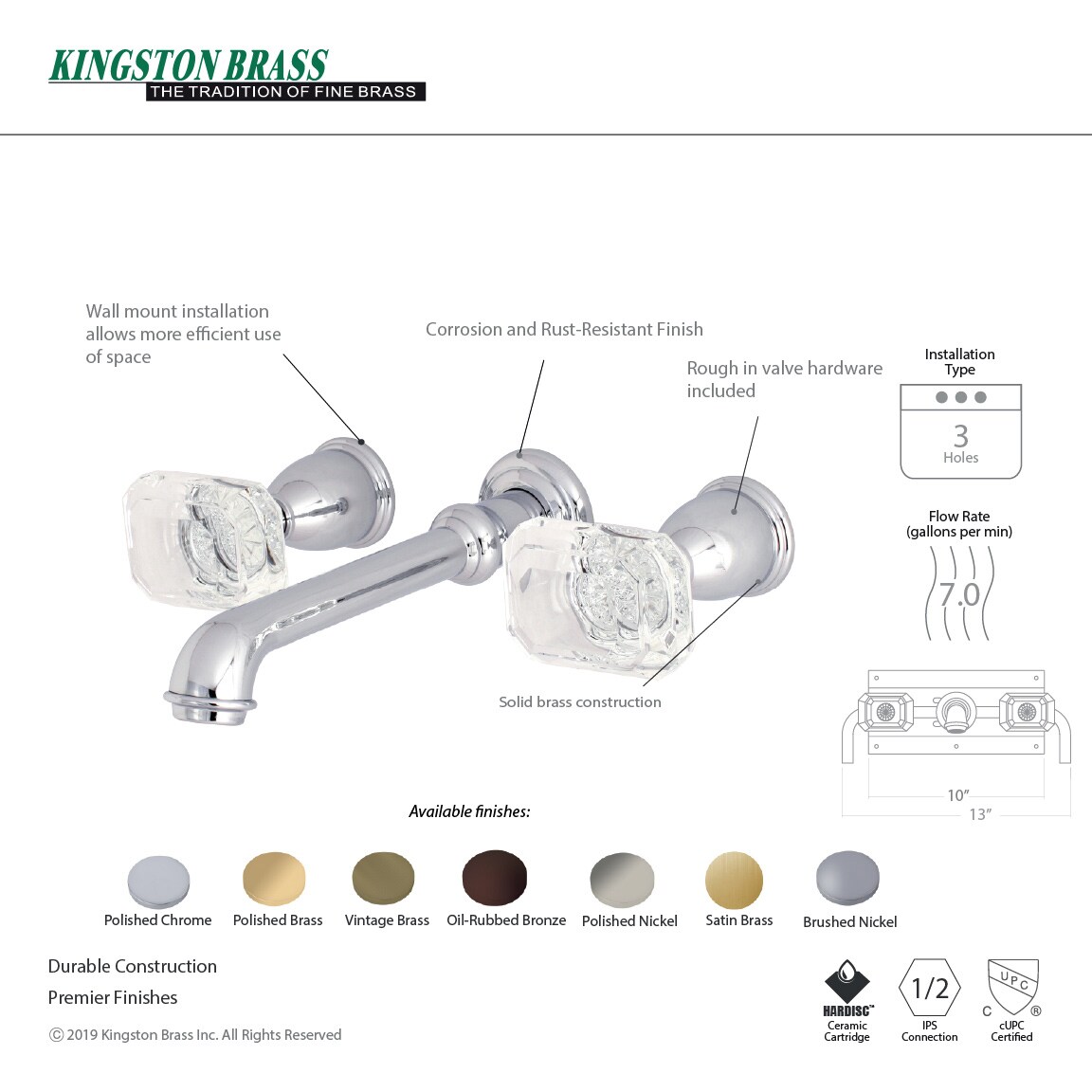 Kingston Brass WLKS7021WQL Roman-Tub-Faucets - View #2
