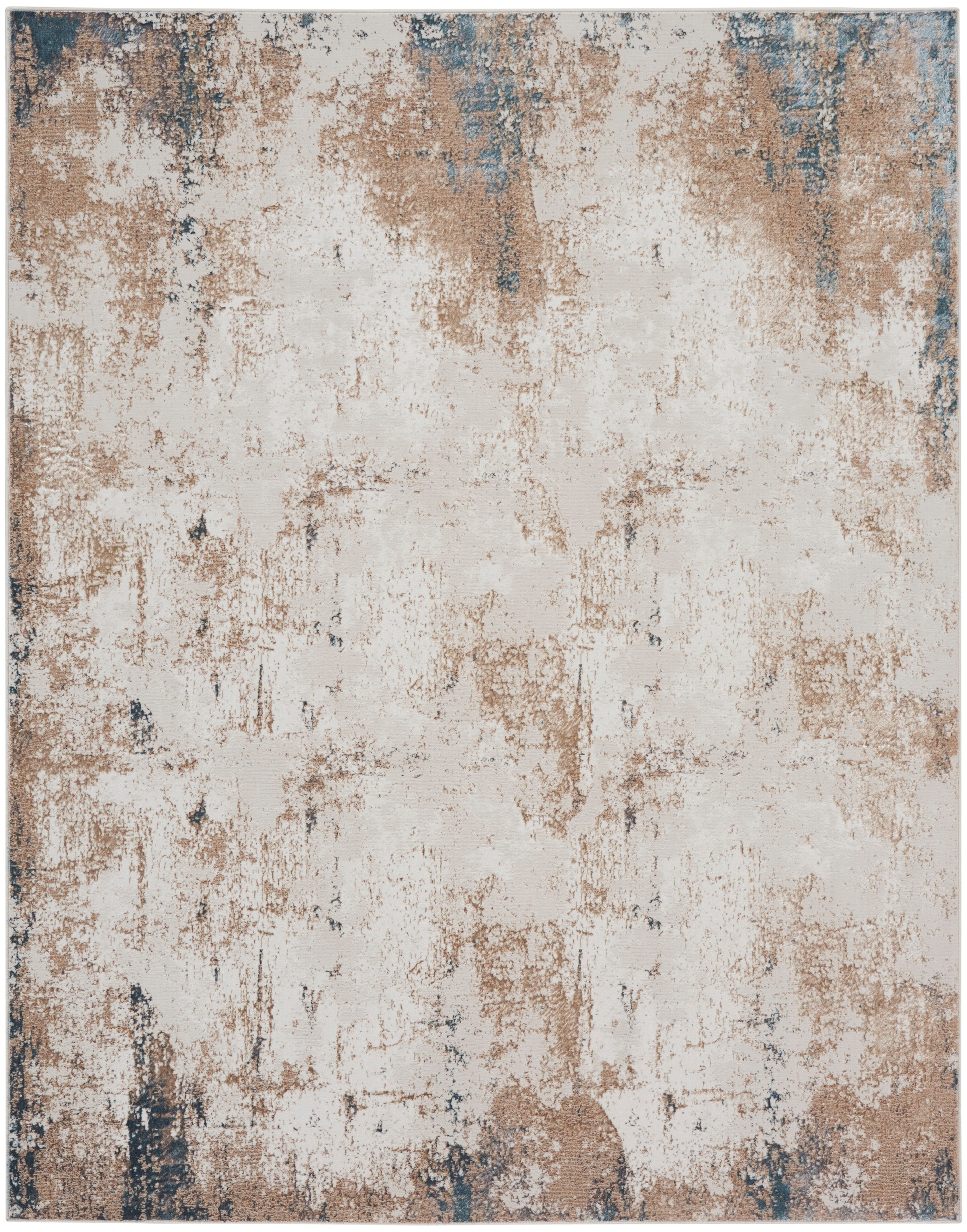 Glam 9' x 12' Multicolor Abstract Synthetic Rug