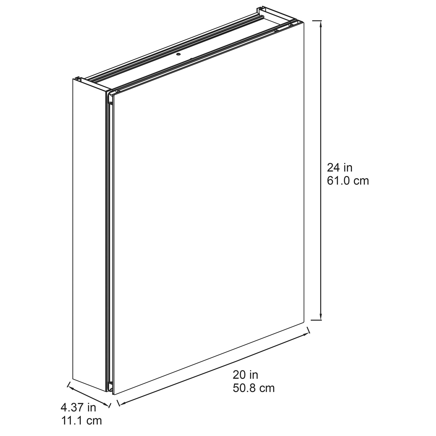 allen + roth 24.75-in x 30.25-in Surface Mount White Mirrored Soft