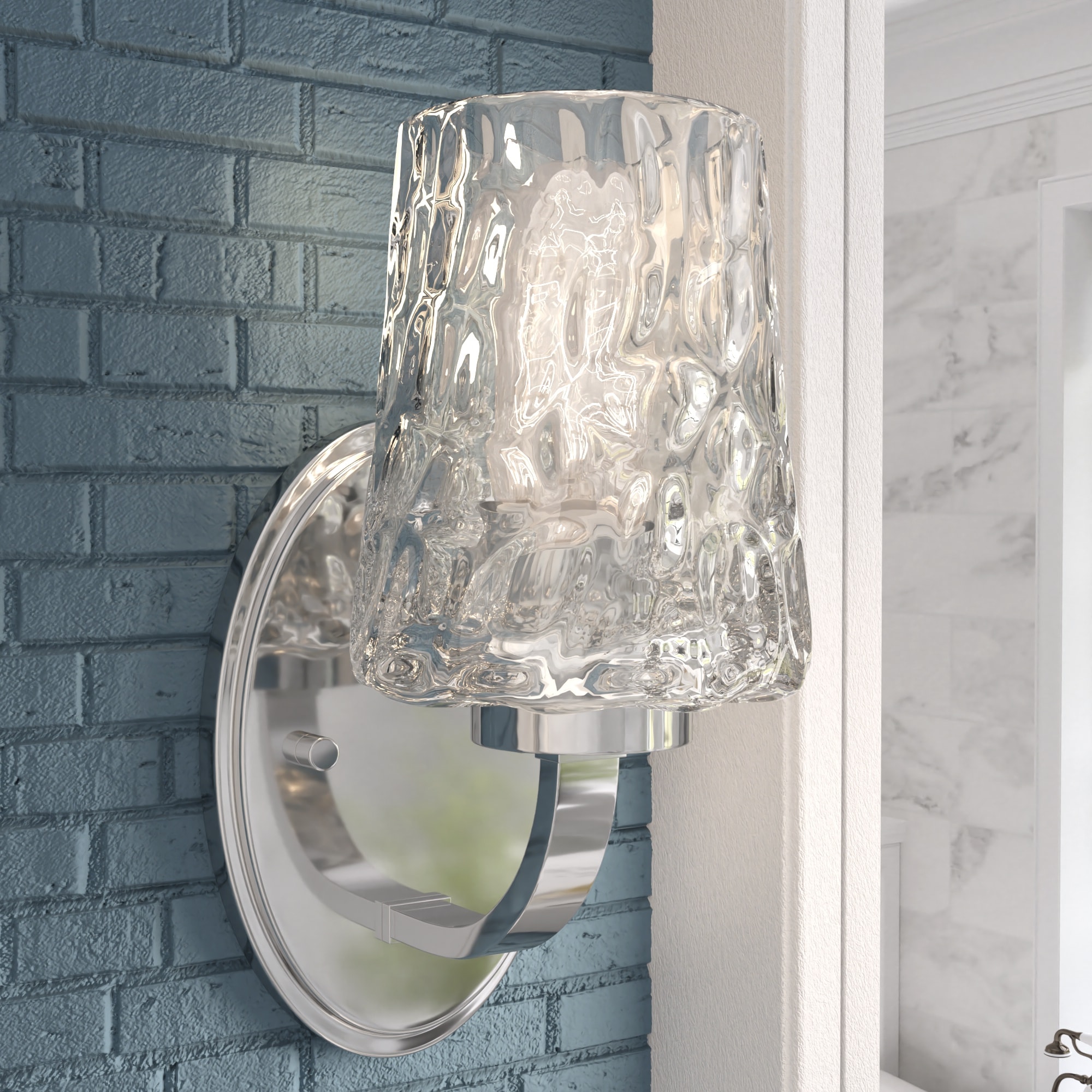 ACROMA 30701CHWT Seymour 7.4-in 1 -Light Polished Chrome Modern/contemporary Vanity light