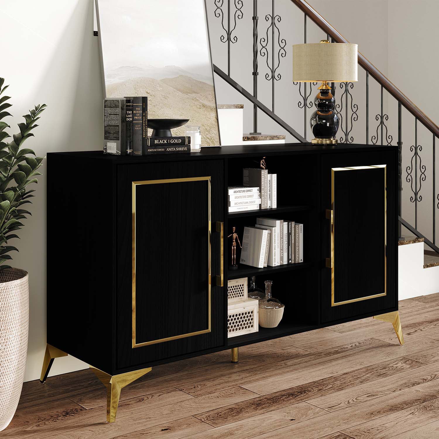 ChaletPosh C90195SB-BK Dining-Kitchen-Storarge - View #3