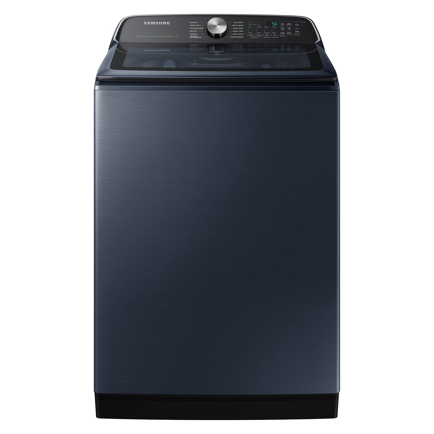 Samsung Pet Care Solution 5.4-cu ft High Efficiency Impeller Smart Top-Load Washer (Brushed Navy) ENERGY STAR