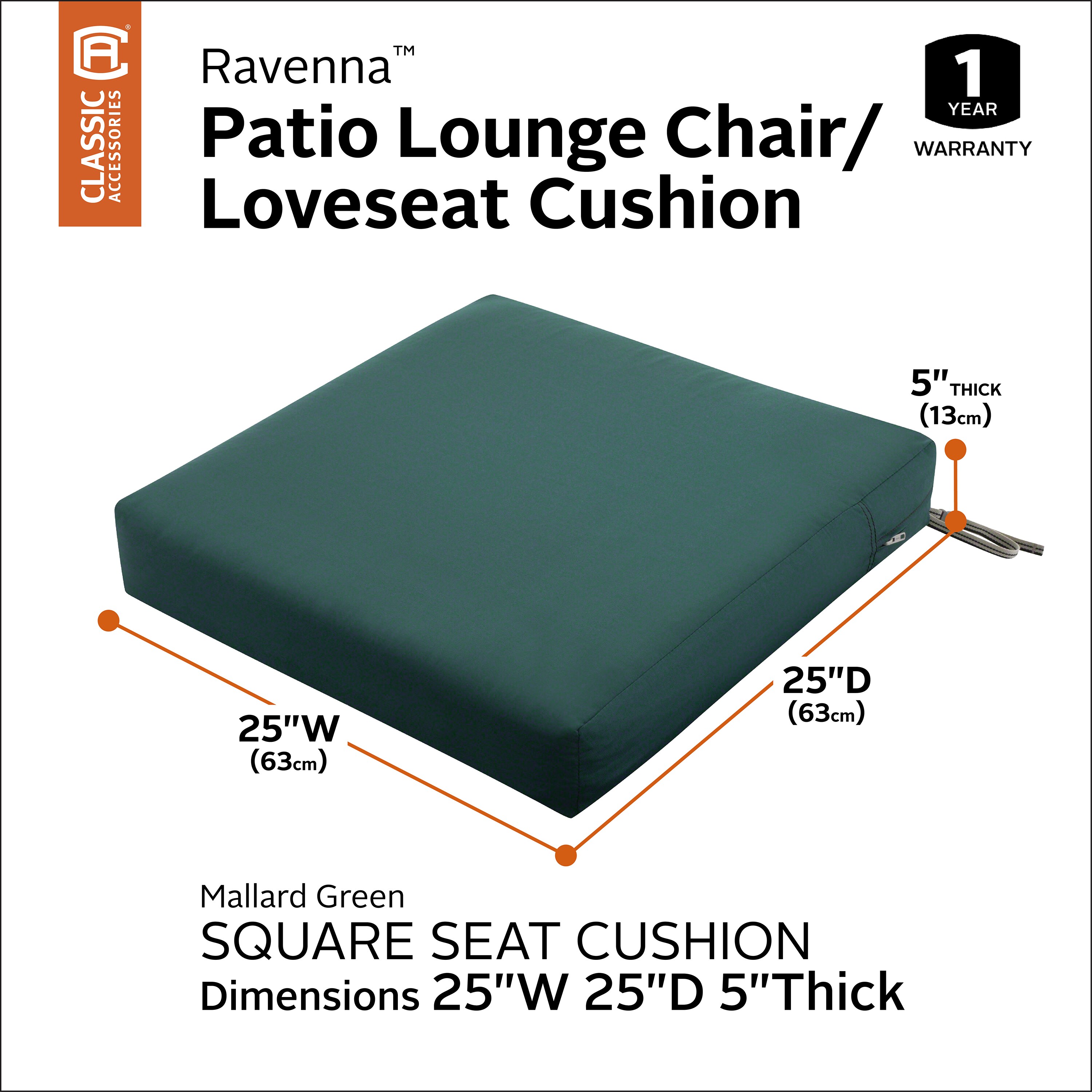 Classic Accessories 62-020-MGREEN-EC Patio-Furniture-Cushions - View #6