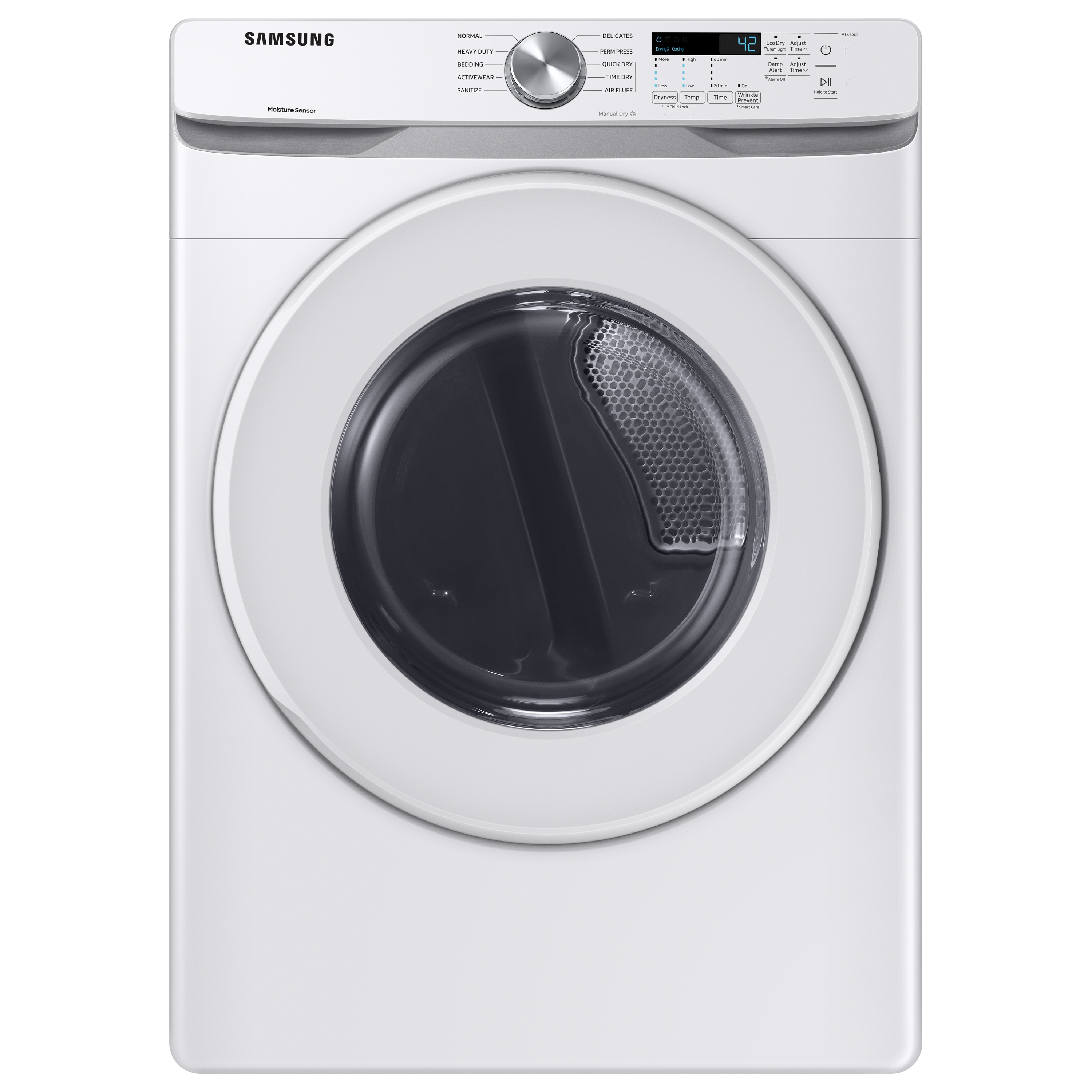 Samsung DVG45T6020W 7.5-cu ft Stackable Vented Gas Dryer ( White )