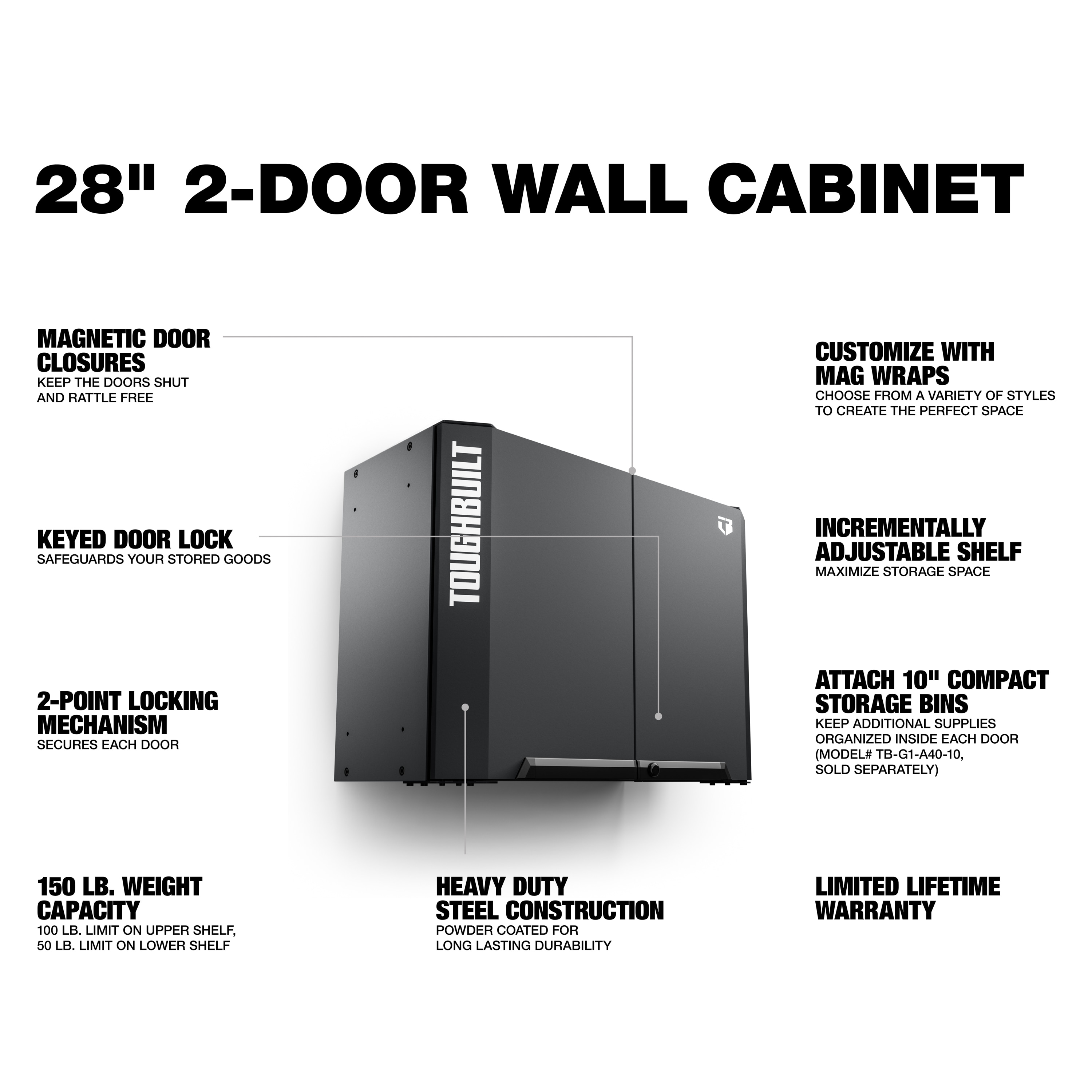TOUGHBUILT TB-G1-U28 Garage-Cabinets - View #5