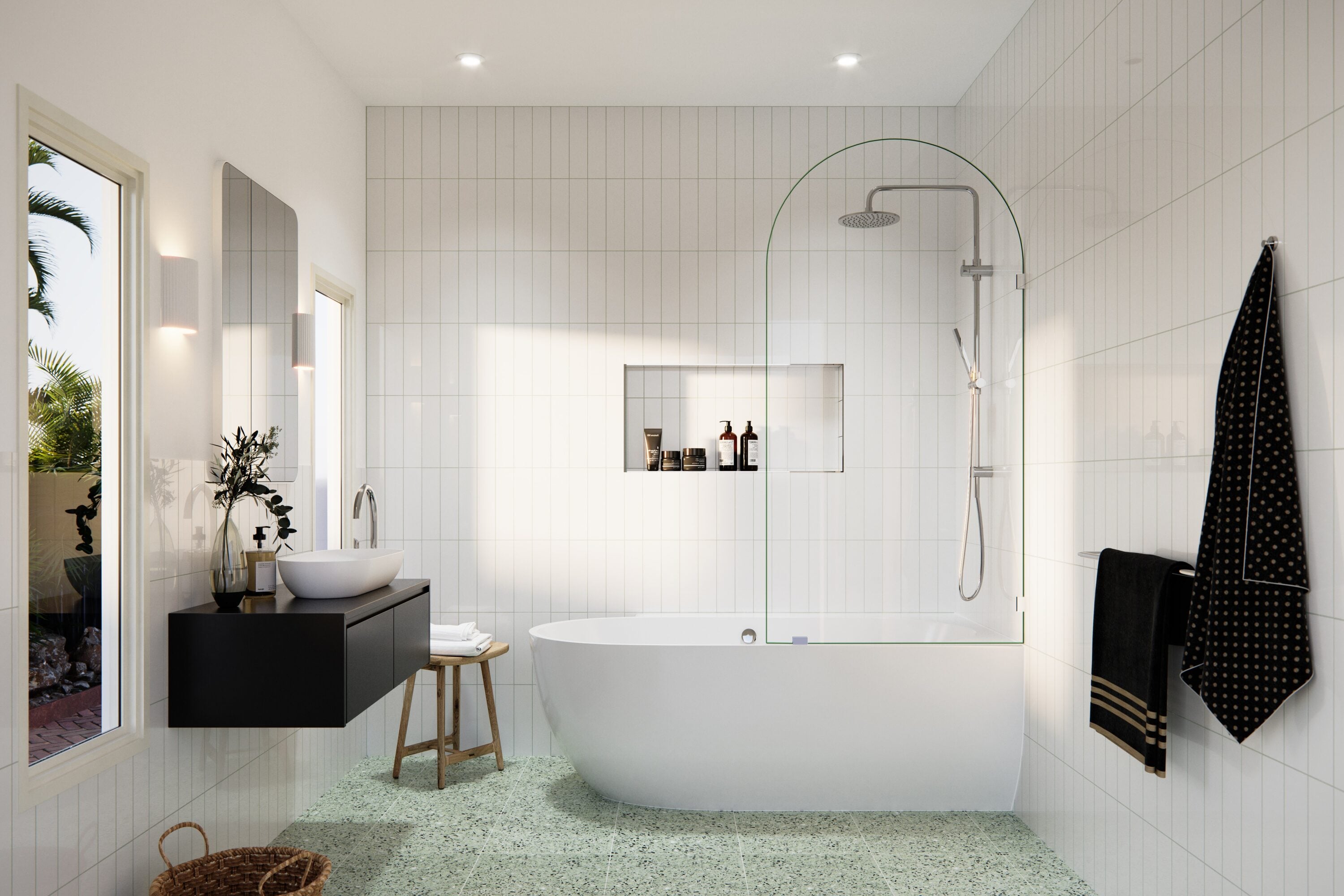 Glass Warehouse B-ARC-34-CH Bathtub-Doors - View #3