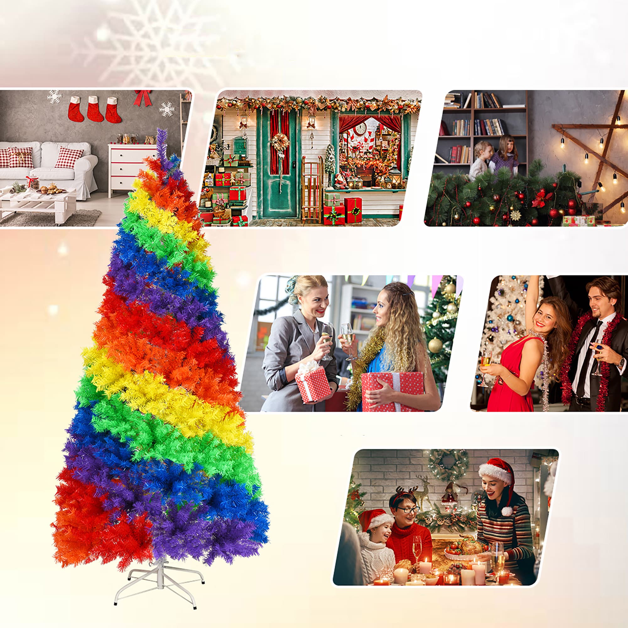 Costway CM22830 Artificial-Christmas-Trees - View #4