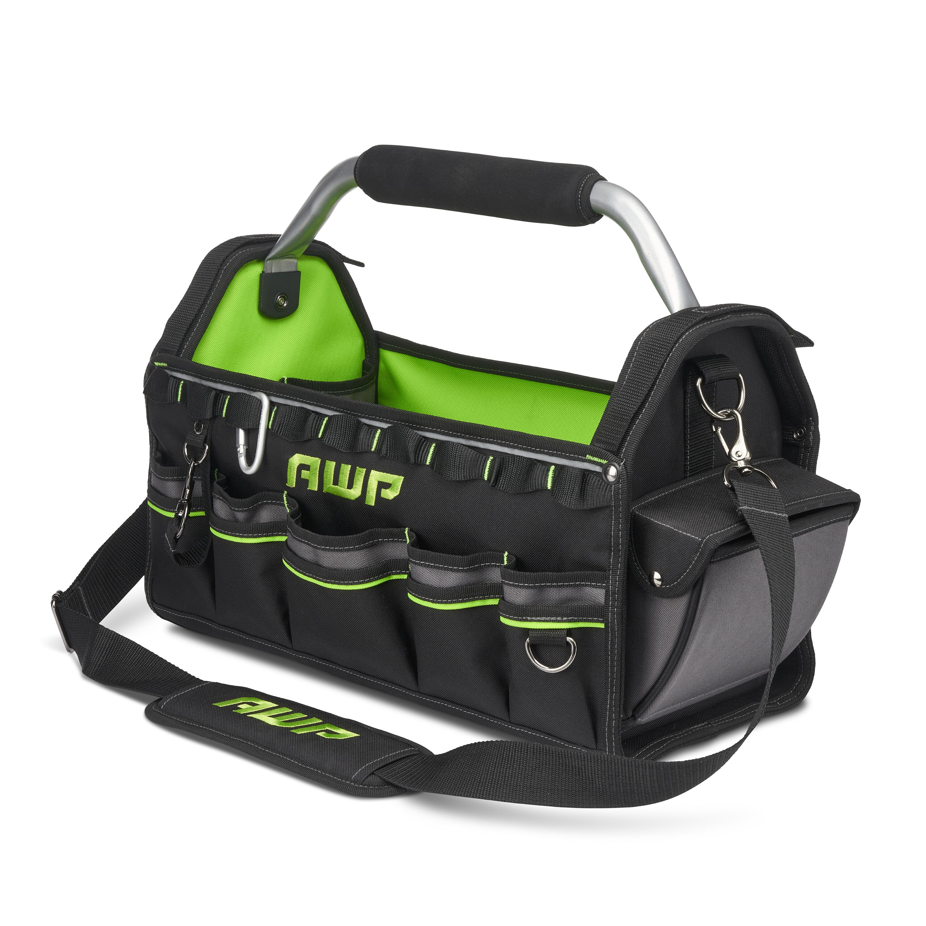 AWP L-22128-1 Black Polyester 18-in W x 8.5-in D x 10.25-in L Tool tote
