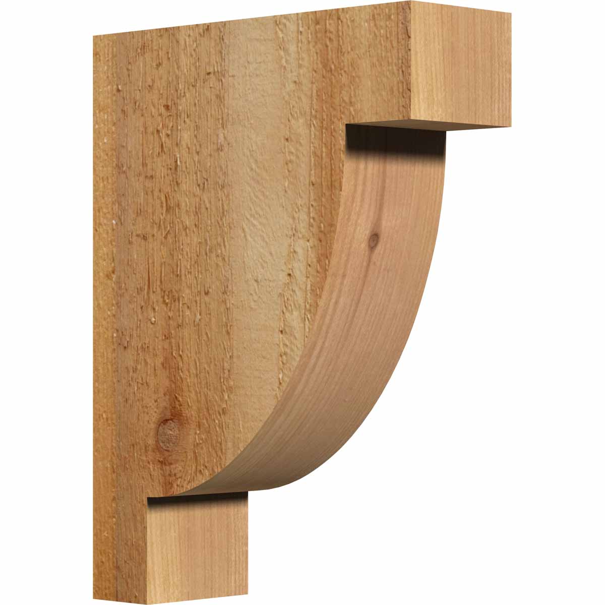 Ekena Millwork COR04X12X16ALP00RWR 4-in x 12-in x 16-in Alpine Unfinished Western red cedar Wood Paintable/Stainable Corbel