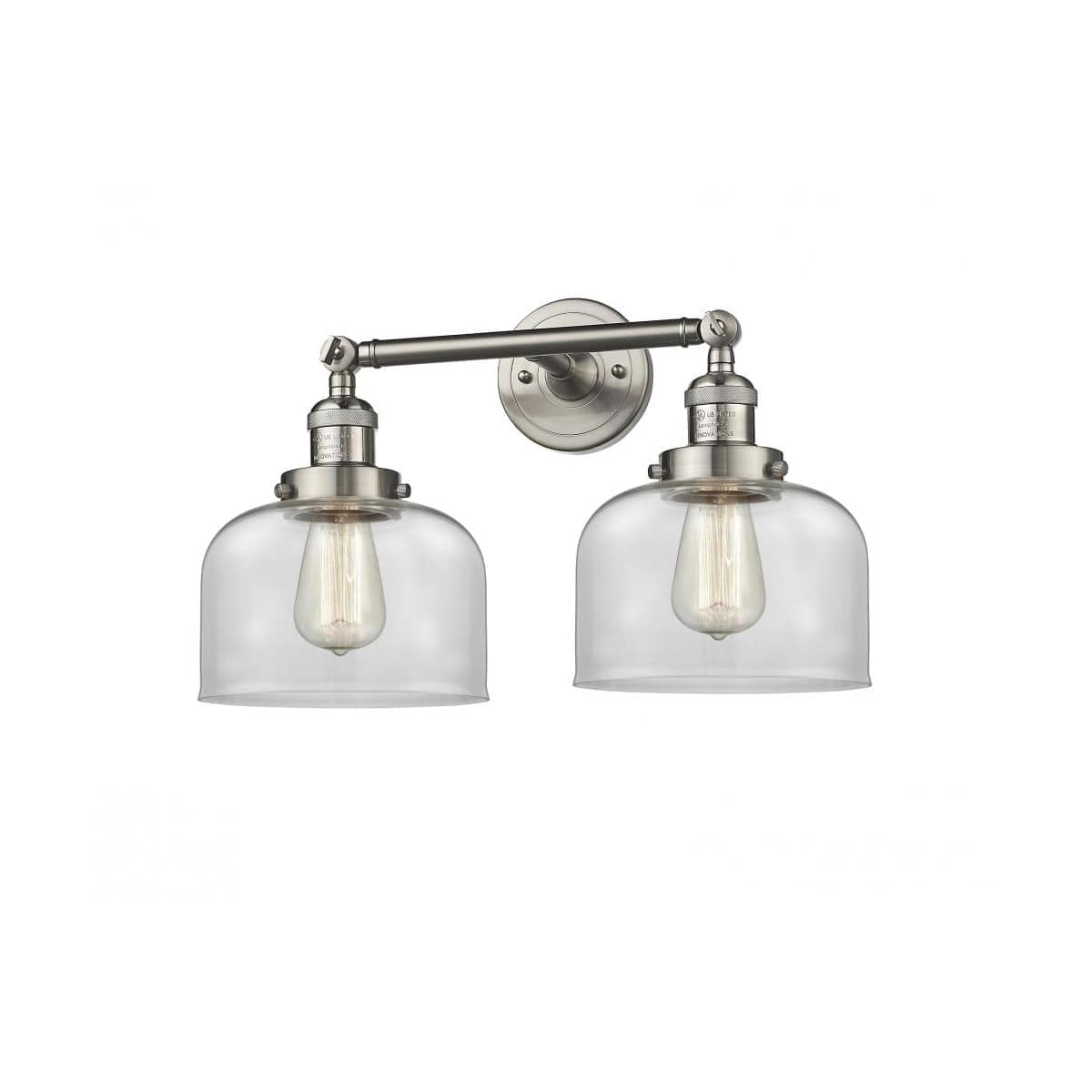 Innovations Lighting -  208-SN-G72-LED Franklin Restoration Large Bell Bathroom Vanity Light