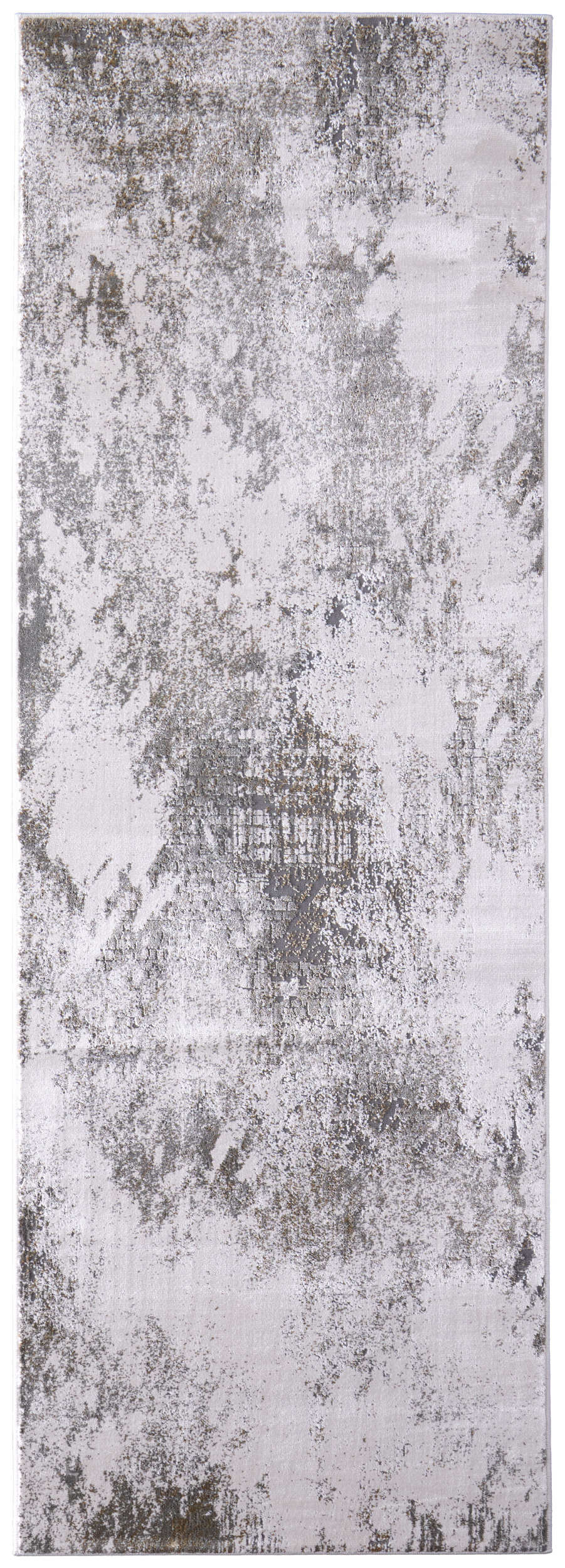 Room Envy 735R39NDIVYGRYI71 2 x 10 (ft) Loomed Polypropylene Gray/Silver/Taupe Rectangular Indoor Abstract Runner rug