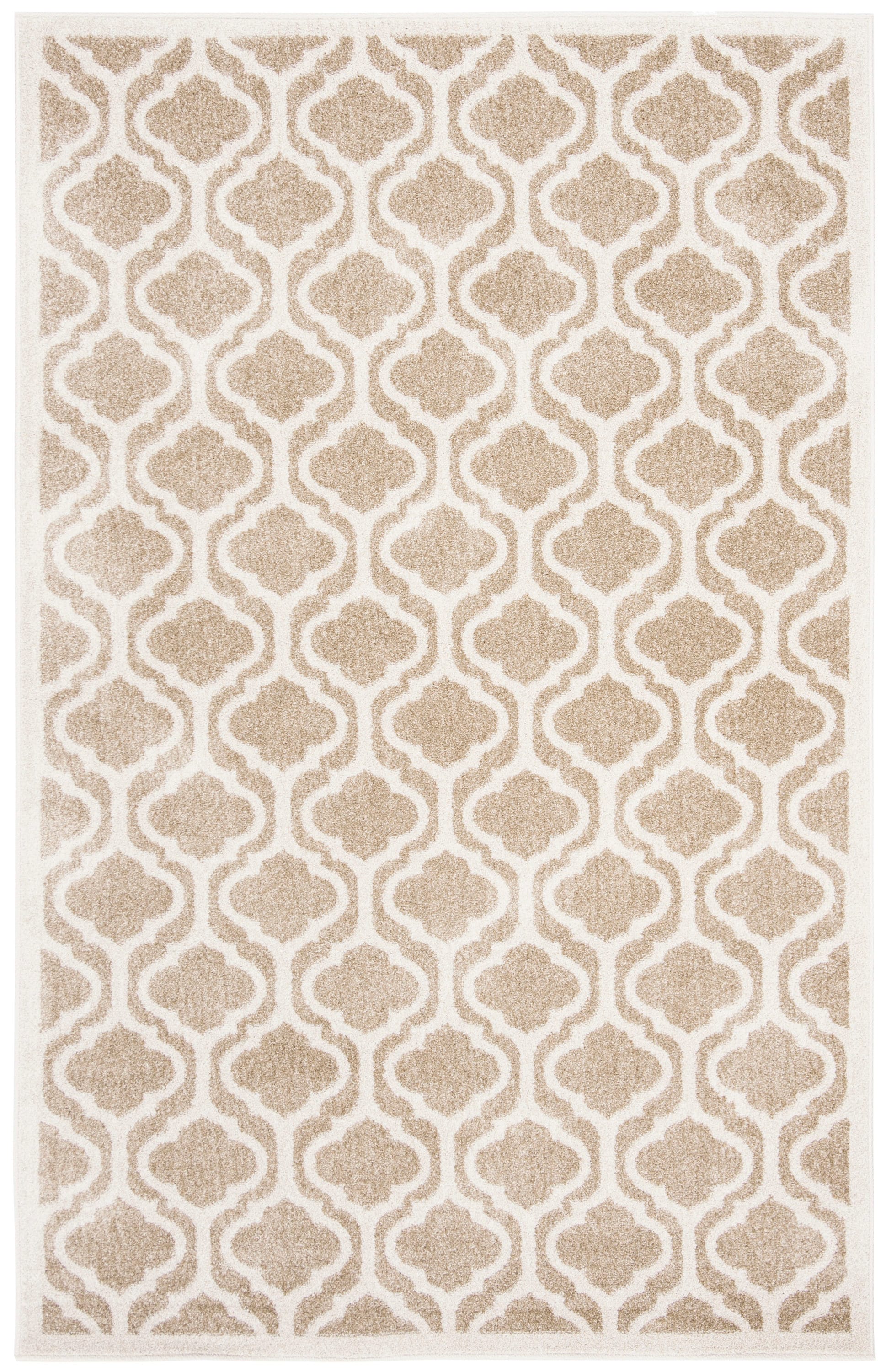 Safavieh AMT402S-5 Amherst Alona 5 x 8 (ft) Loomed Synthetic Wheat/Beige Rectangular Indoor Trellis Farmhouse/Cottage Area rug