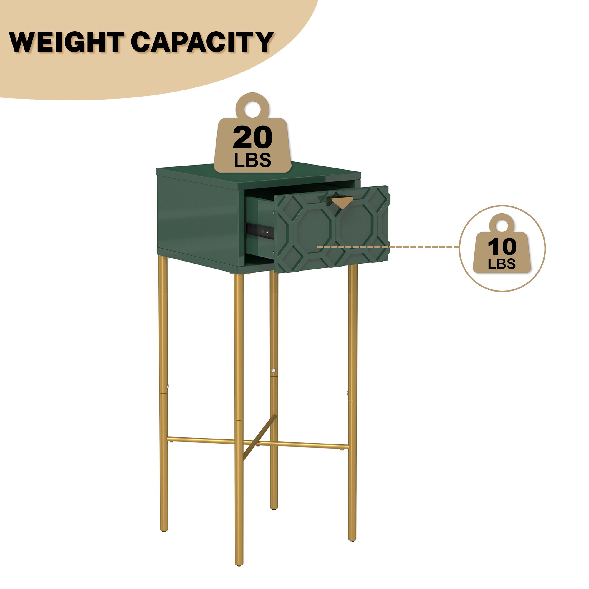 Clihome CL-CN1-GR End-Tables - View #10