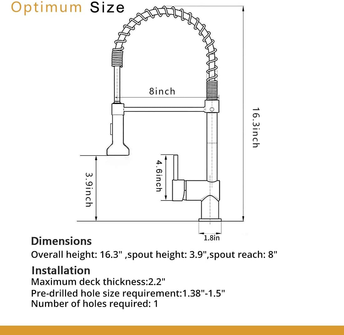 Poinic CQJ-18933BG Kitchen-Faucets - View #2