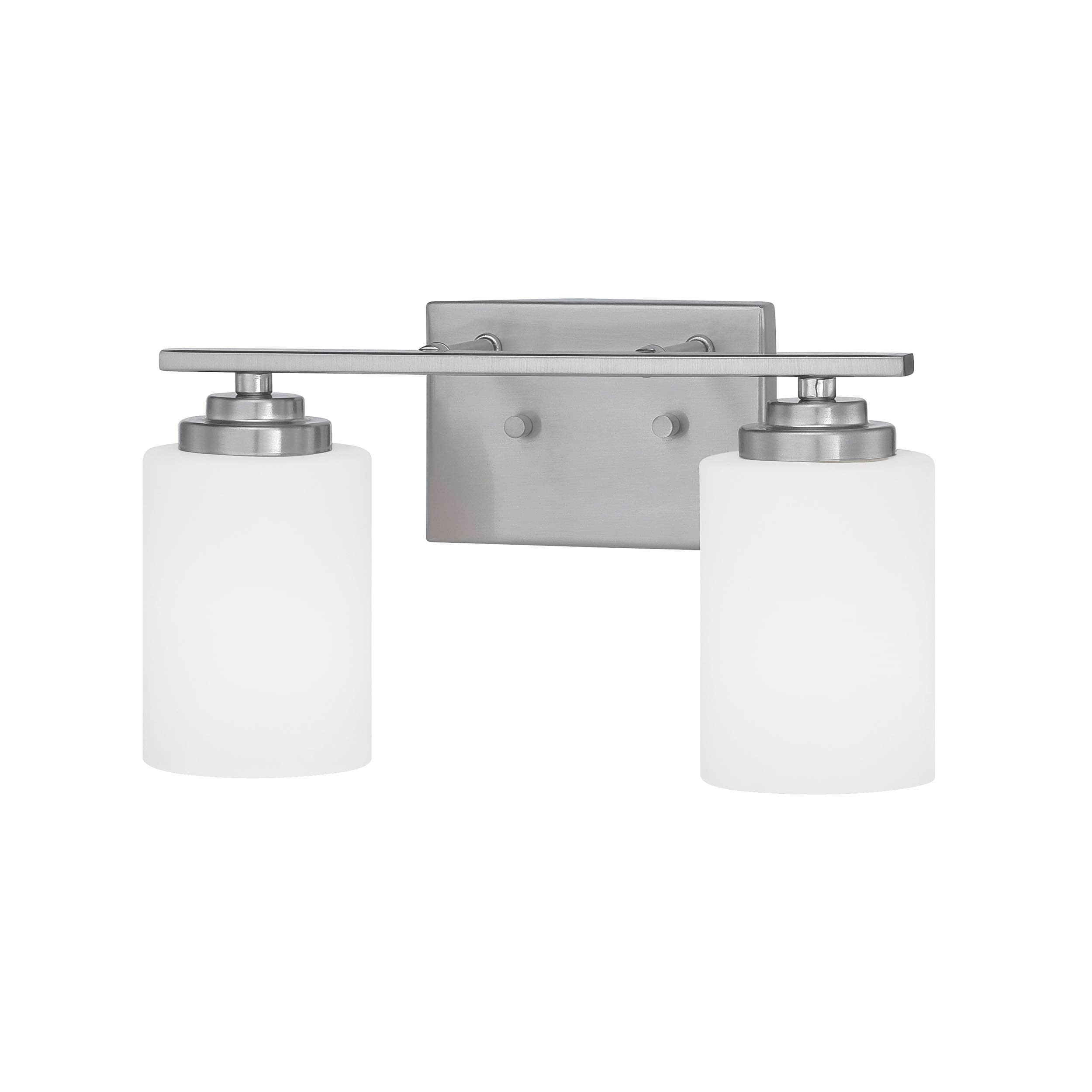 Millennium Lighting 3182-SN Durham 14.25-in 2 -Light Satin Nickel Transitional Vanity light