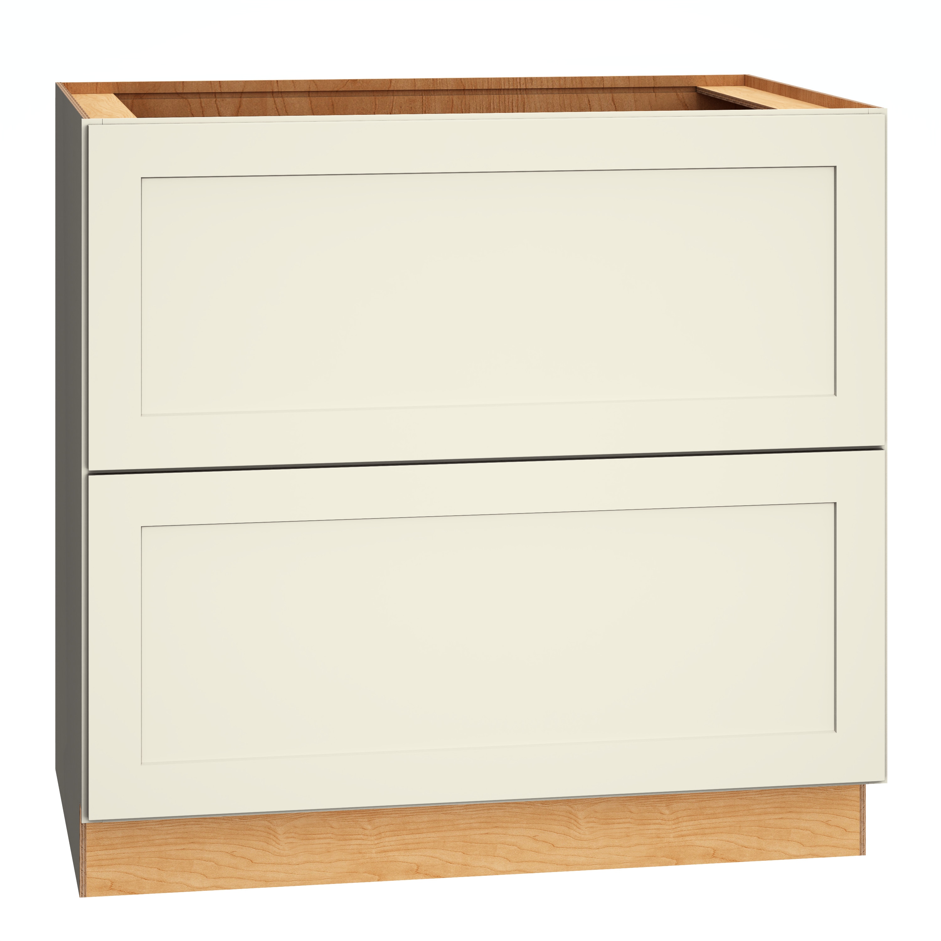Diamond Express 61B-2DB36 Jamestown 36-in W x 34.5-in H x 24-in D Steam 2 -Drawers Drawer Base Fully assembled Plywood Cabinet (Recessed Panel Shaker)