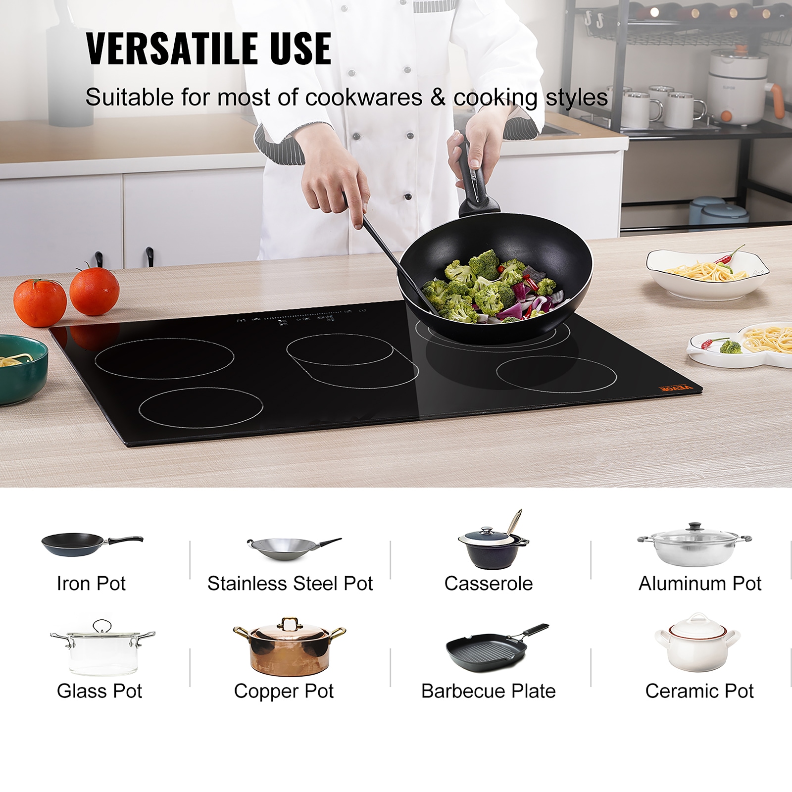 VEVOR 30 5 Burner Induction Cooktop