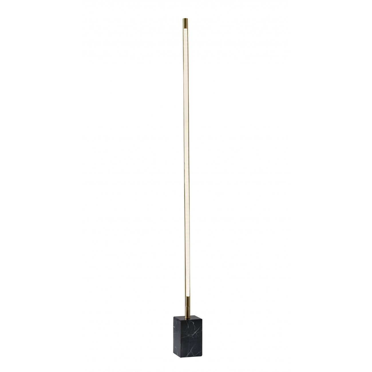 HomeRoots Minimalist Ambient Glow LED Floor Lamp with Dimmer in Antique ...