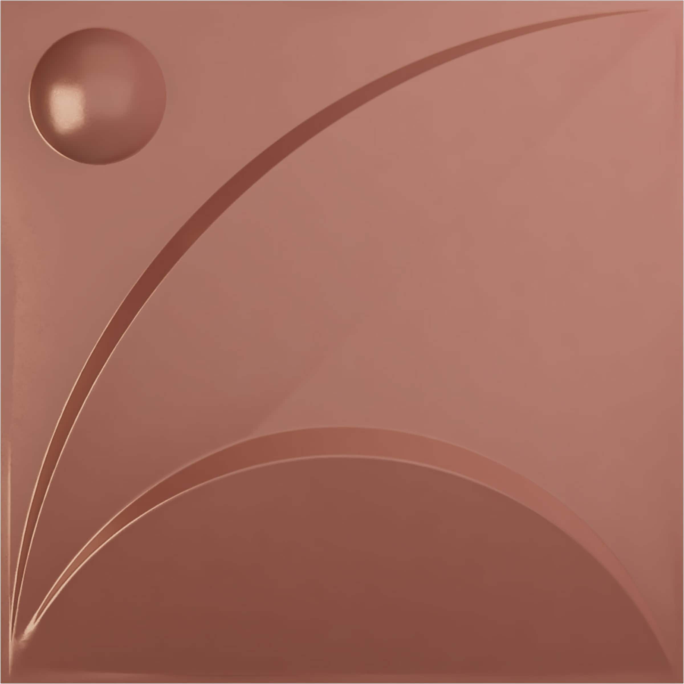 Ekena Millwork WP20X20EZFCP-CASE-12 19-5/8-in x 19-5/8-in Embossed Paintable/Stainable Pink PVC Wall Panel ( 12 -Pack, Covers 32.04-sq ft )