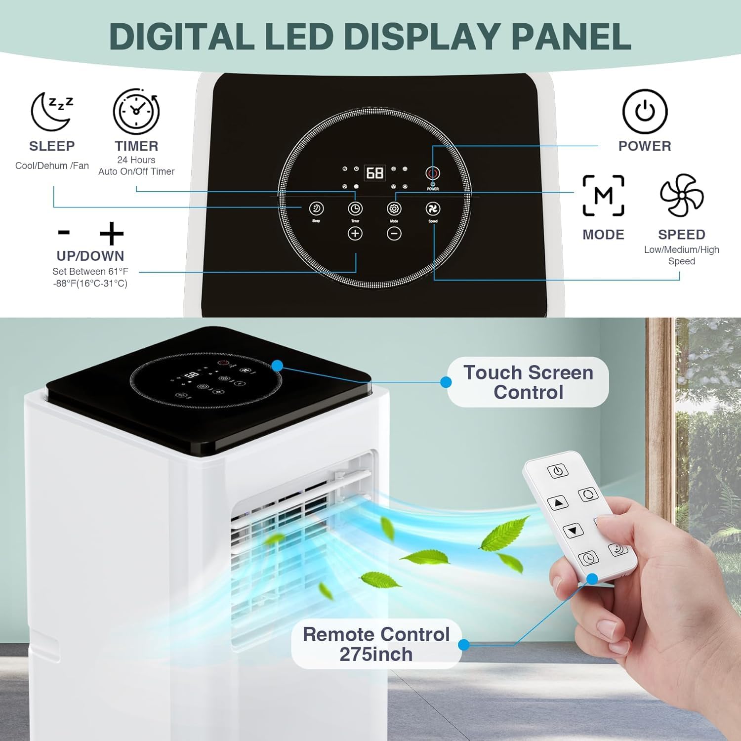 Qeetex LXLS2-PHO-10GP3BBX Portable-Air-Conditioners - View #2