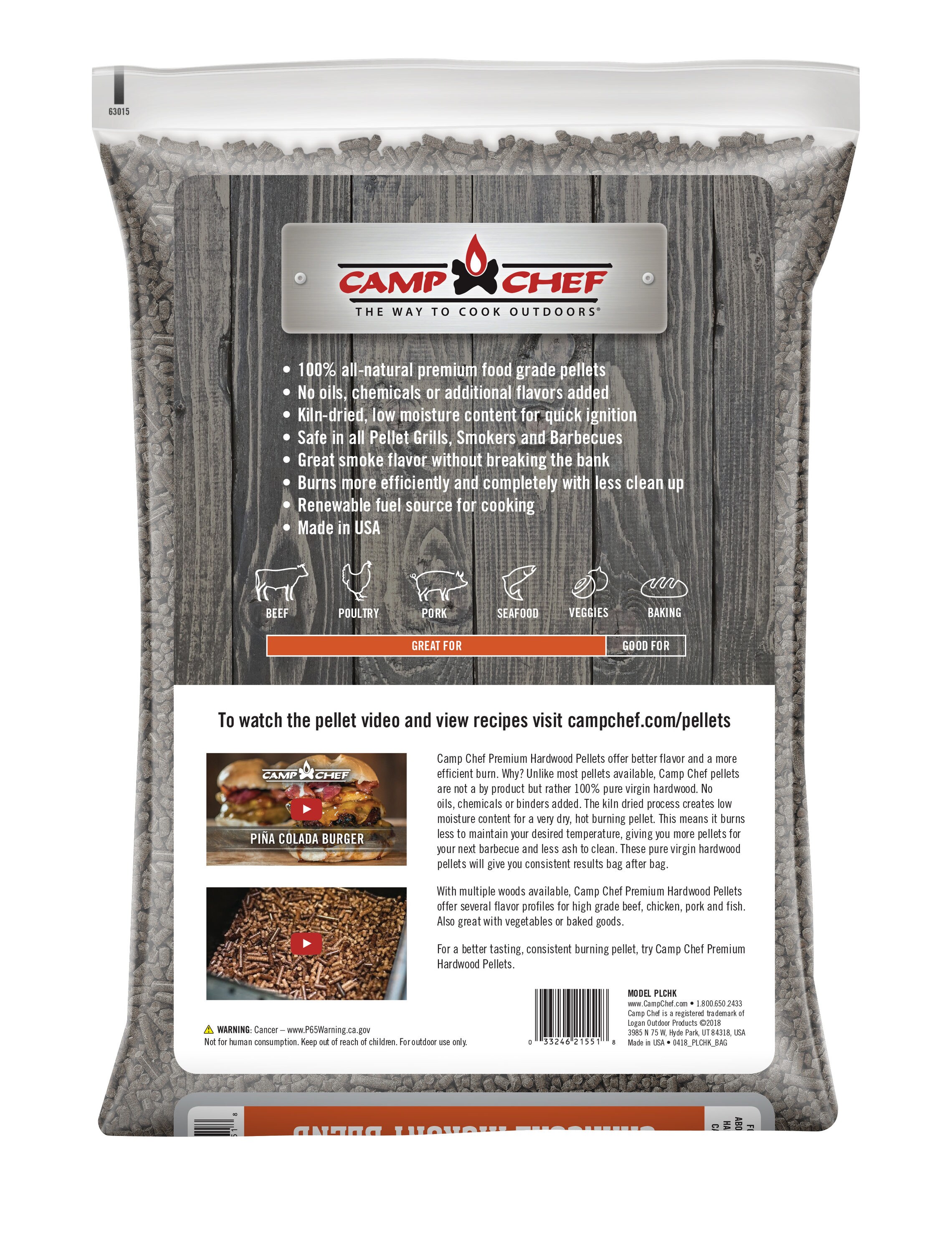 Camp Chef Premium Charwood Charcoal Hickory Blend 20 lb