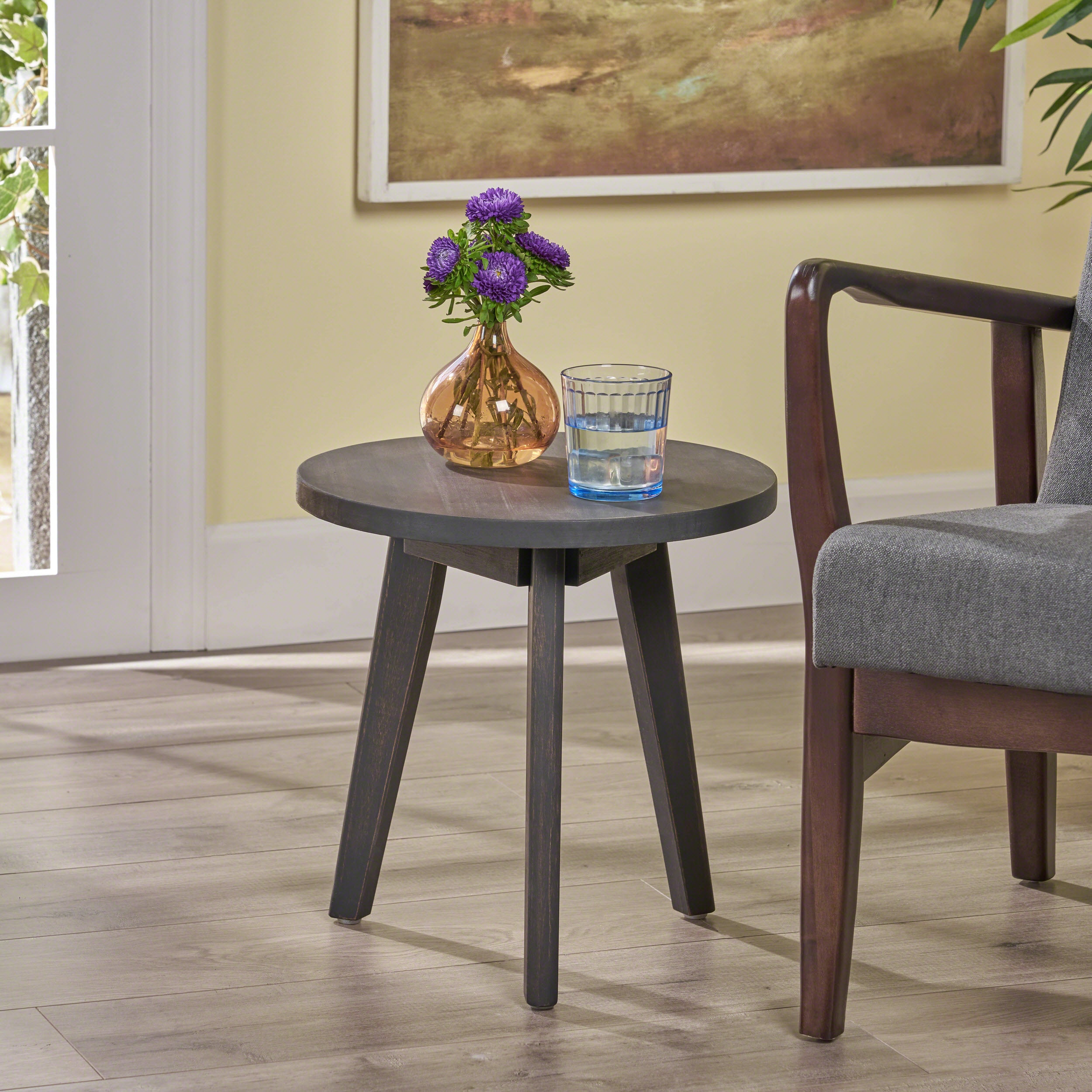LOVMOR SF-H-63163.00DGRY MARINA SIDE TABLE