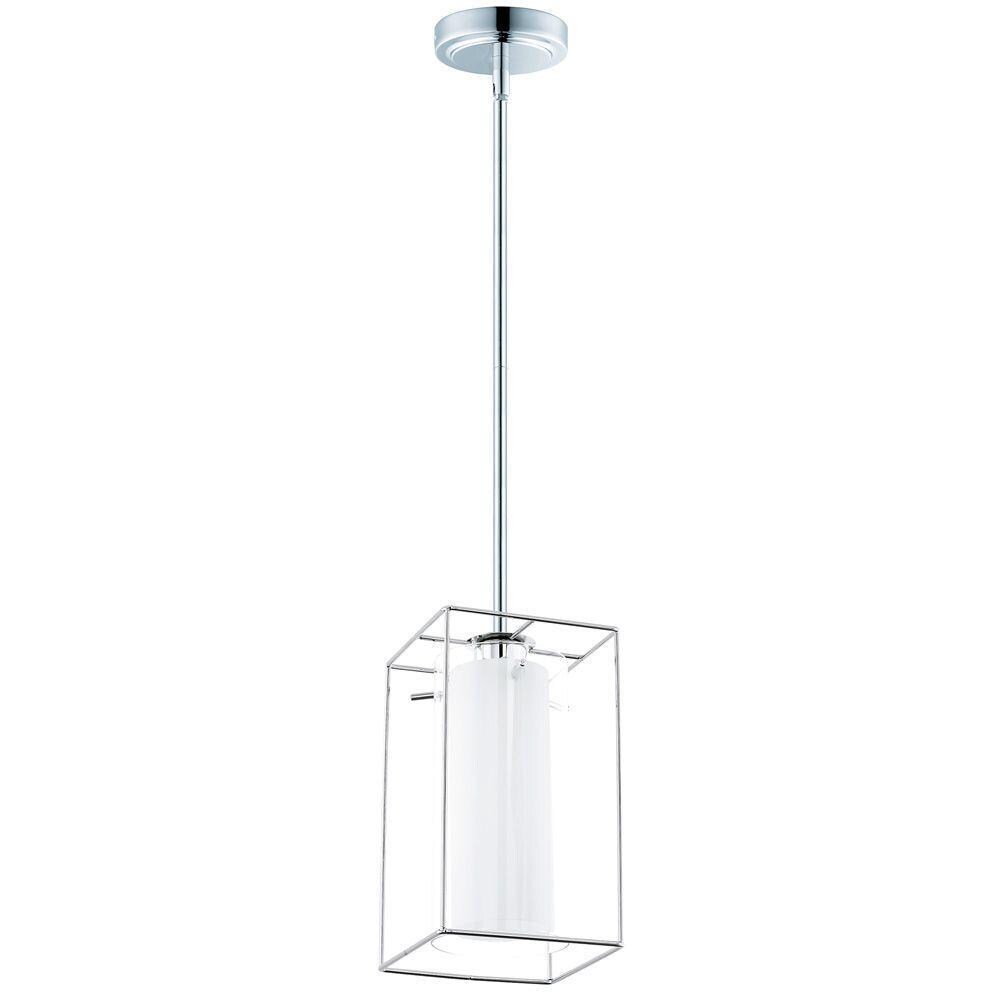 Loncino Chrome Modern/Contemporary Glass Square Mini Pendant Light in Pendant Lighting department Lowes.com