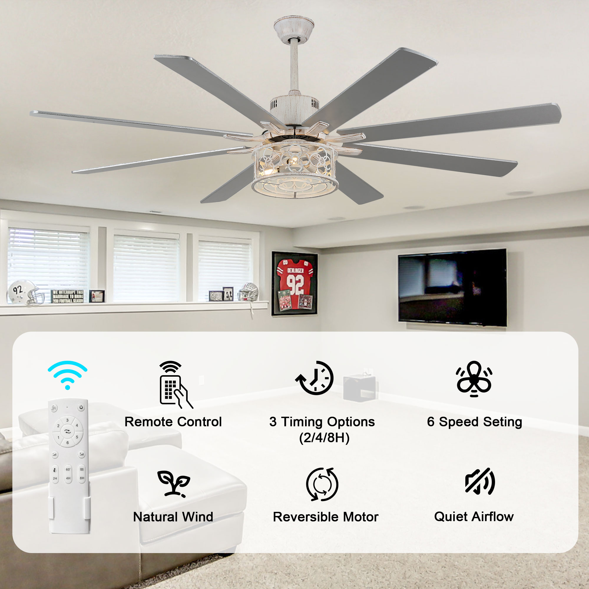 Bella Depot DCFSD7201-W Ceiling-Fans - View #4