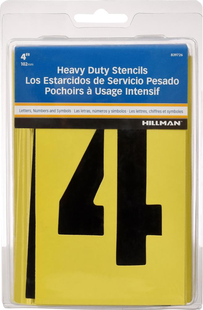 24-inch x 9-inch Number Kit Stencil