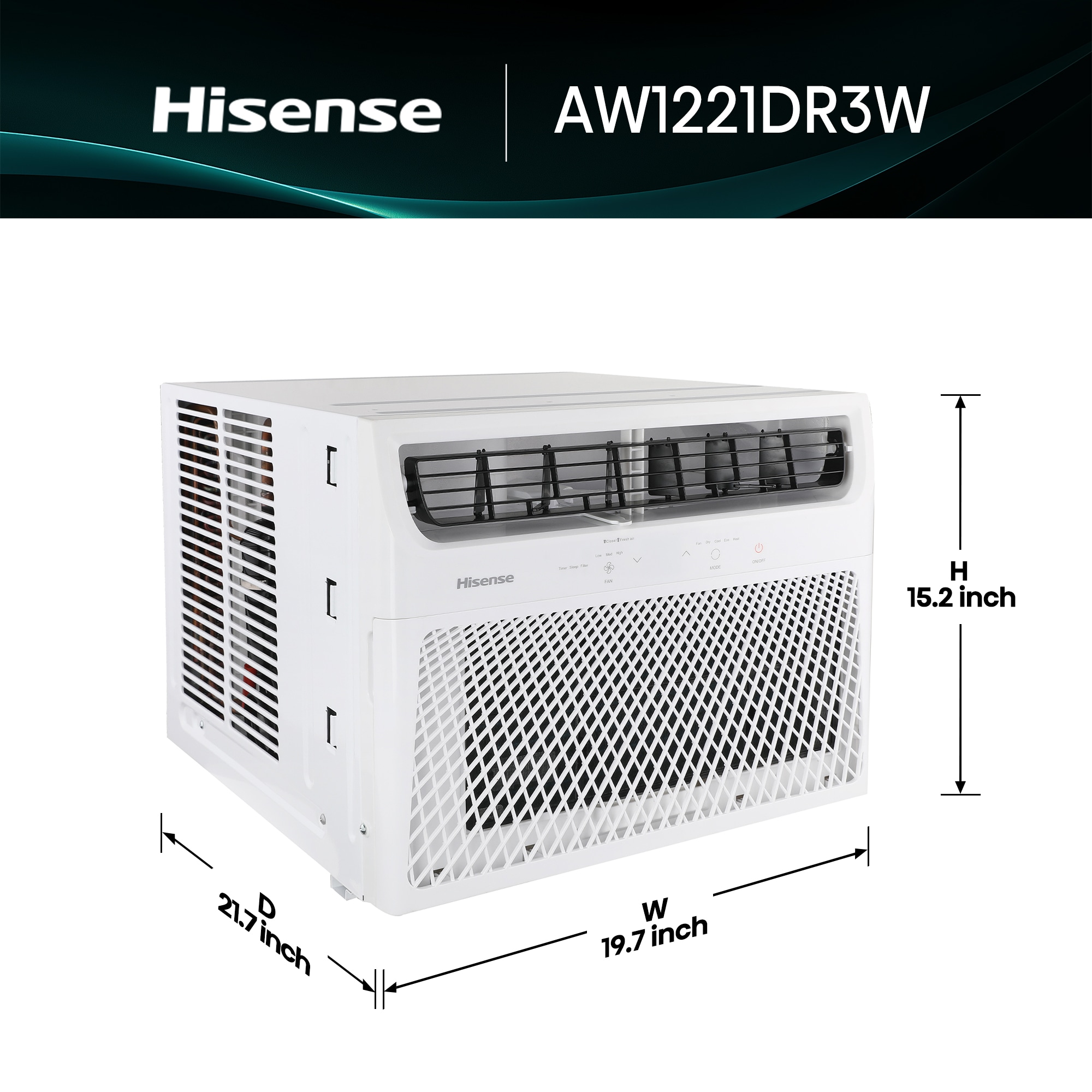 Hisense AW1221DR3W Window-Air-Conditioners - View #7