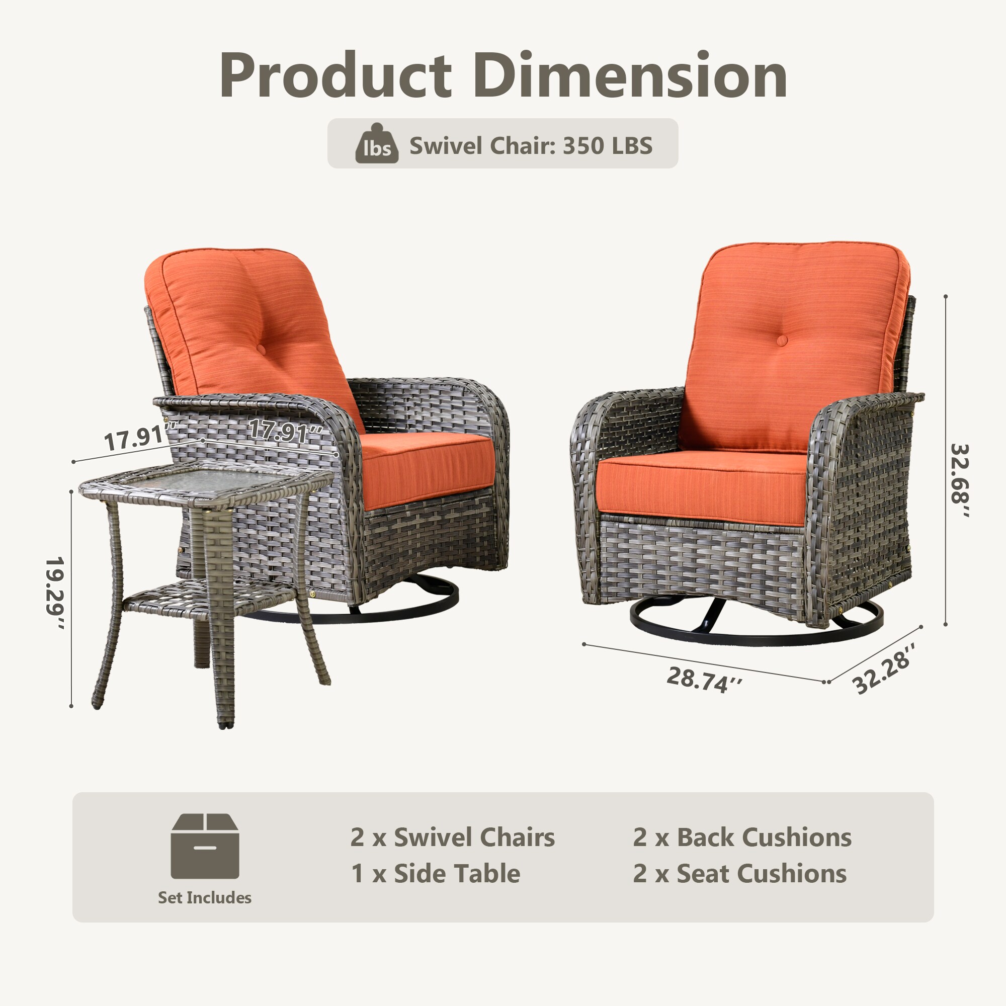 Pouuin SCNG803 Patio-Chairs - View #2