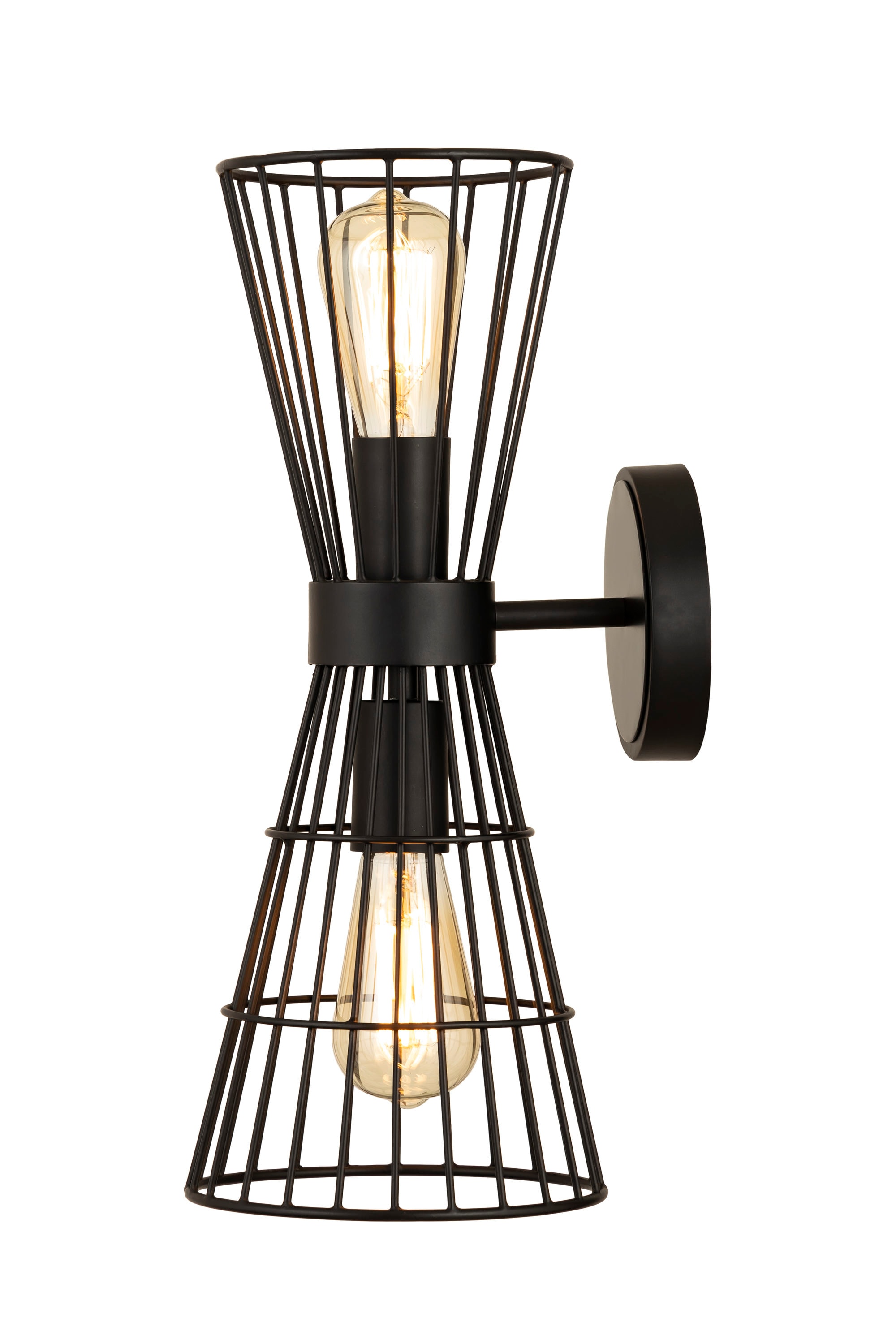 Alito 17.5" Black Iron Dimmable Wall Sconce
