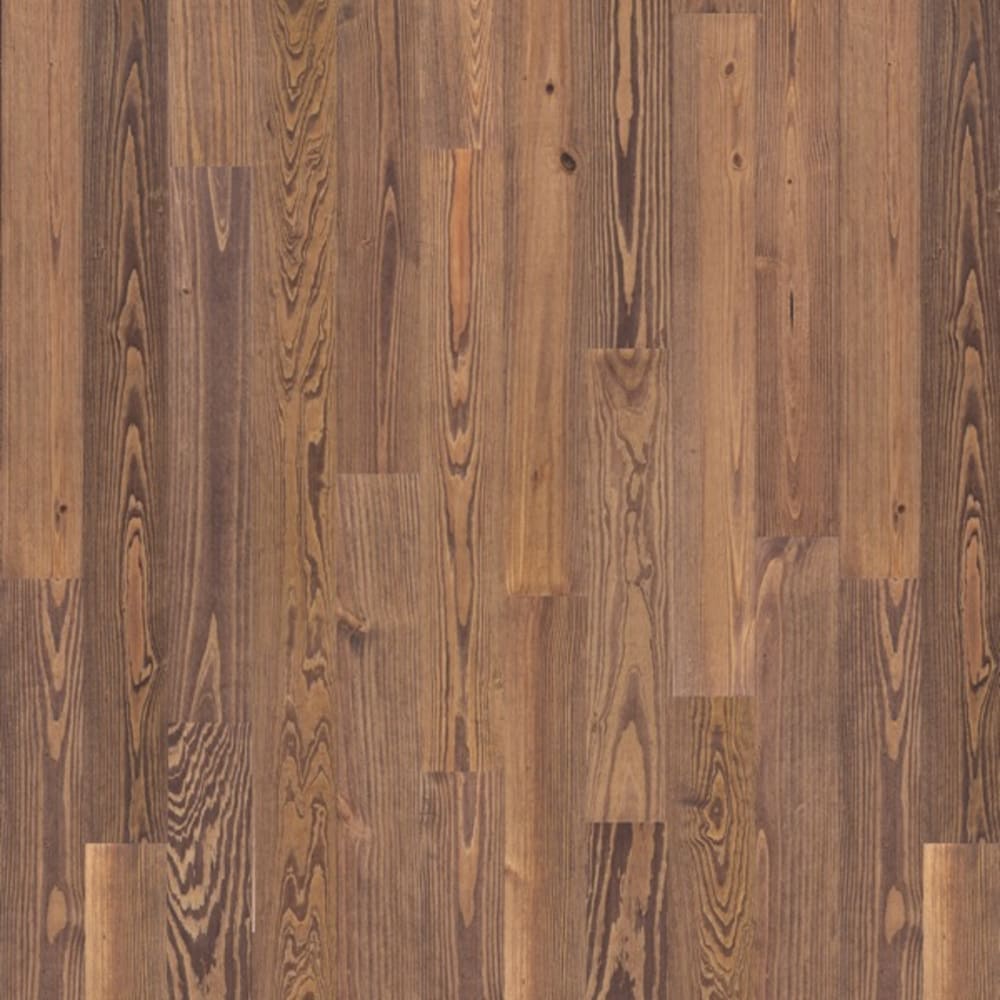 Beasley P518BOU34 Bourbon Pine 5-1/8-in W x 3/4-in T x Varying Length Wirebrushed Solid Hardwood Flooring ( 23.3-sq ft / Carton )