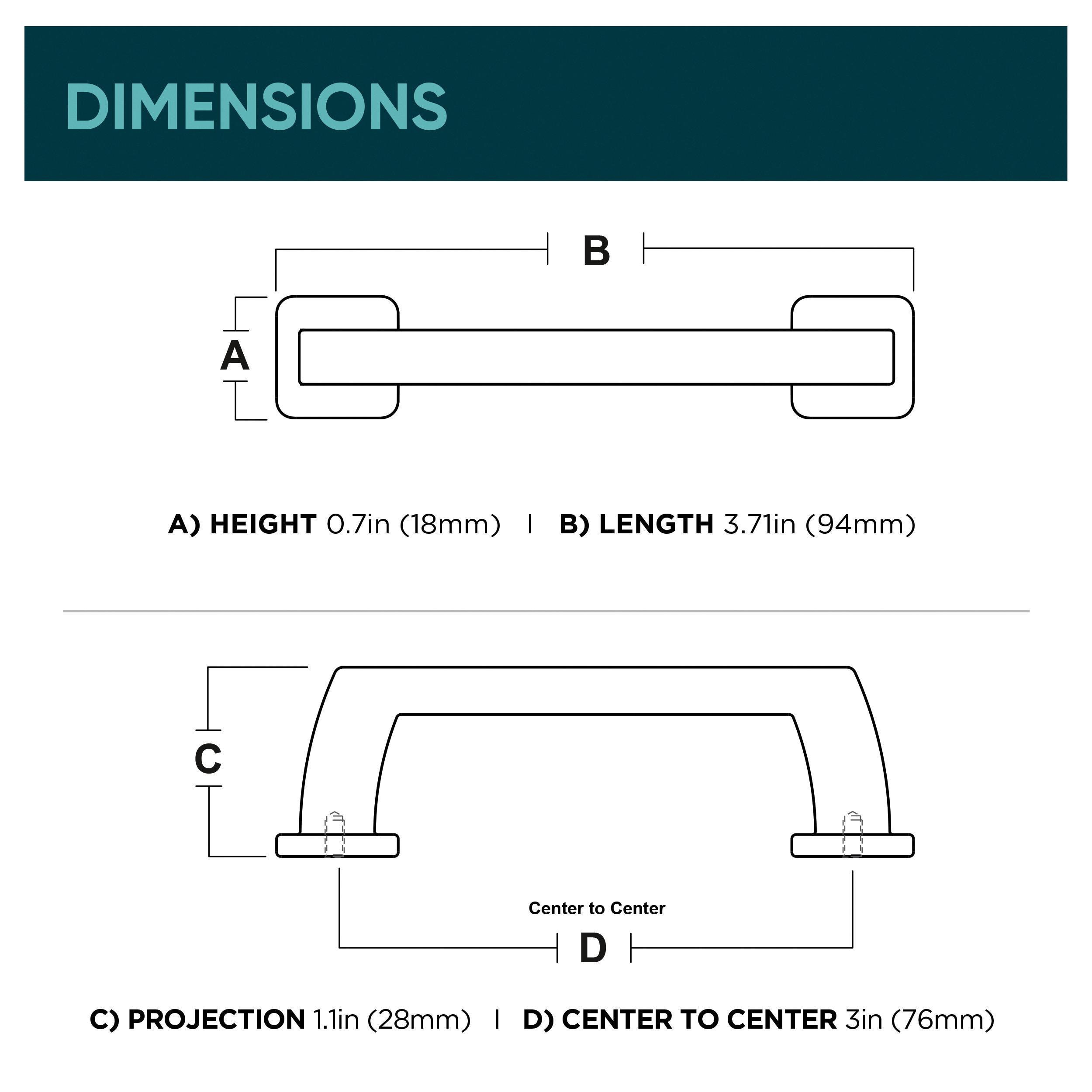 Origin 21 P45019W-BRG-CP Cabinet-Pulls - View #6
