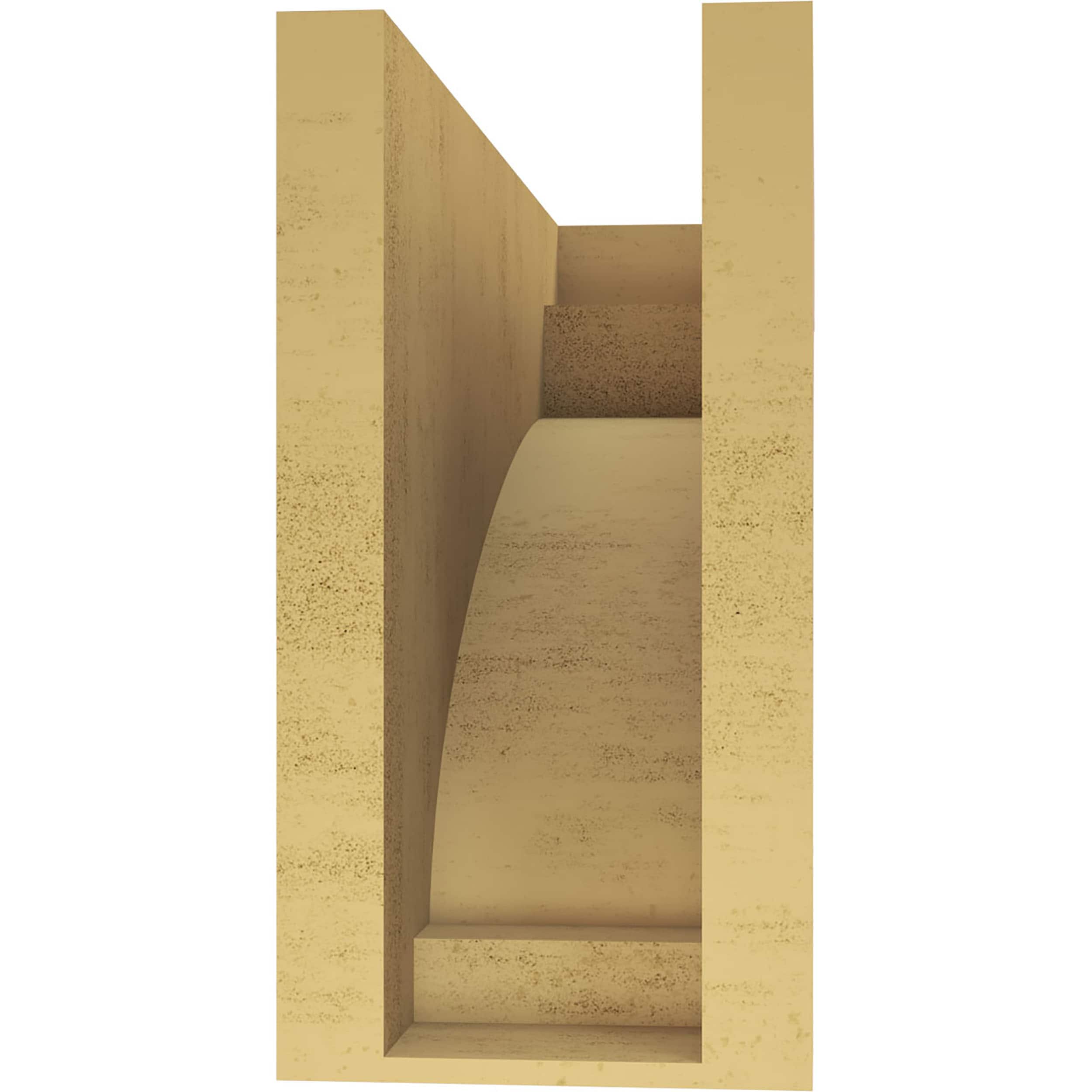 Ekena Millwork CORU08X24X16RIVRCPR corbels - View #4
