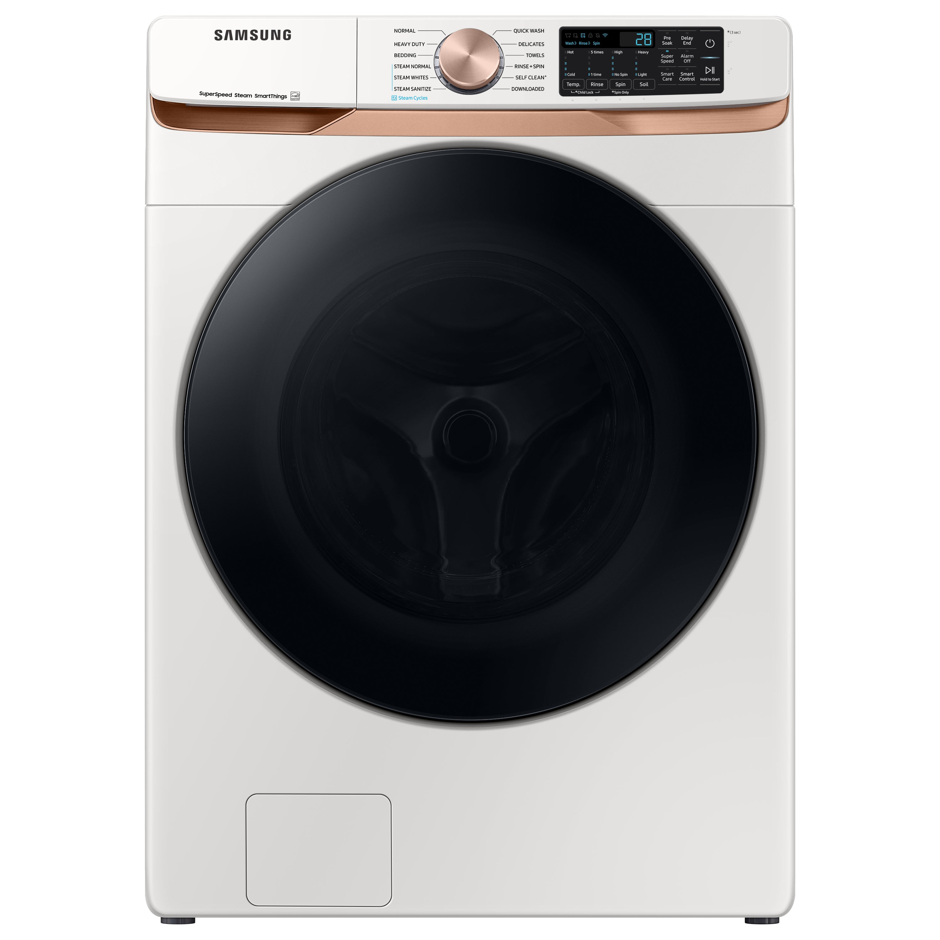 Samsung 4.5-cu ft High Efficiency Stackable Steam Cycle Smart