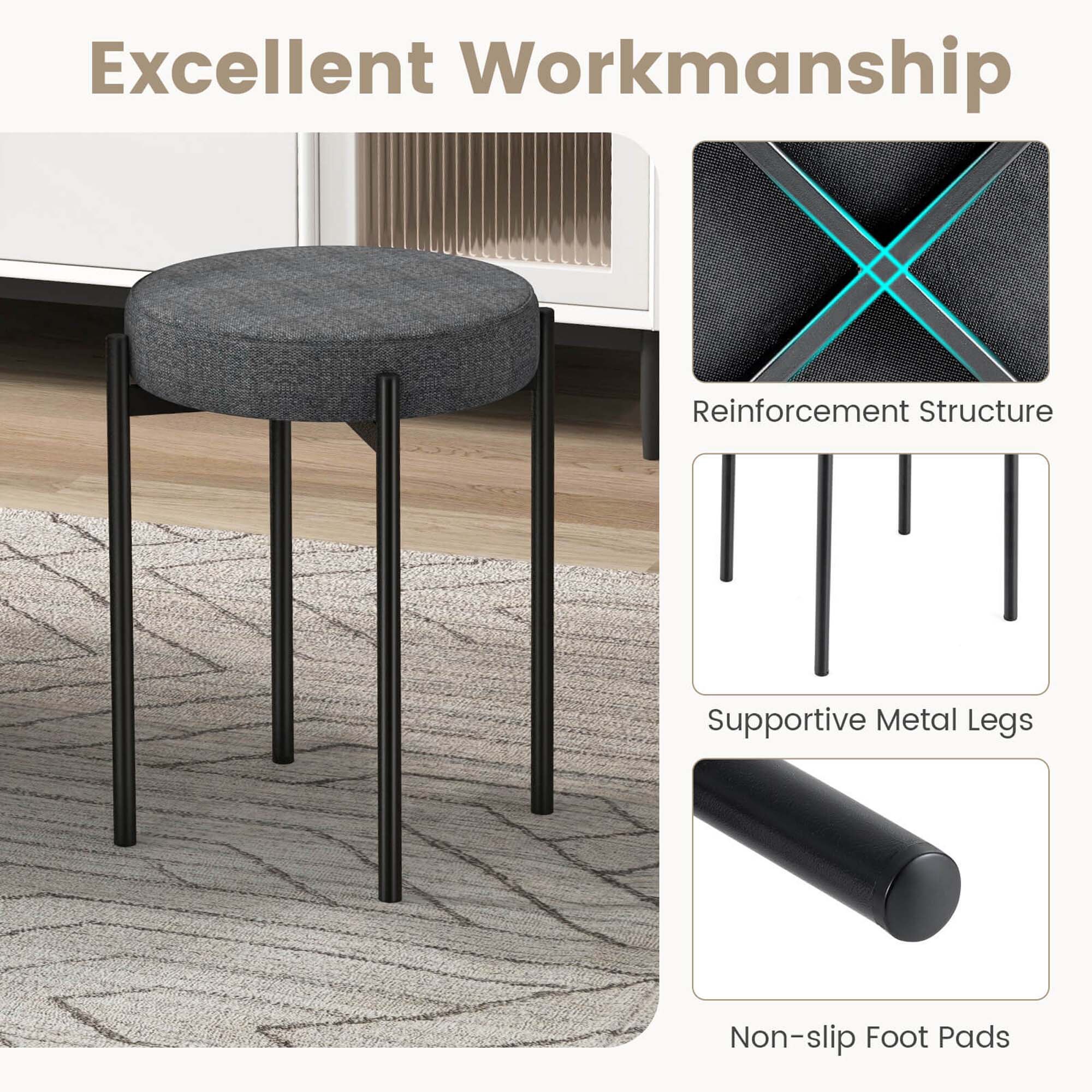 Costway HCST00921 stools - View #6