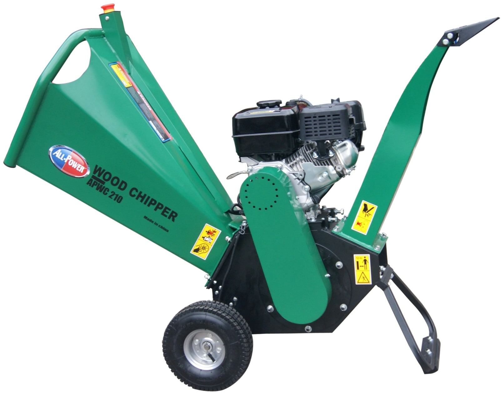 All Power APWC210 7 Oem Gas Wood Chipper, 4-in Maximum Branch Diameter ...