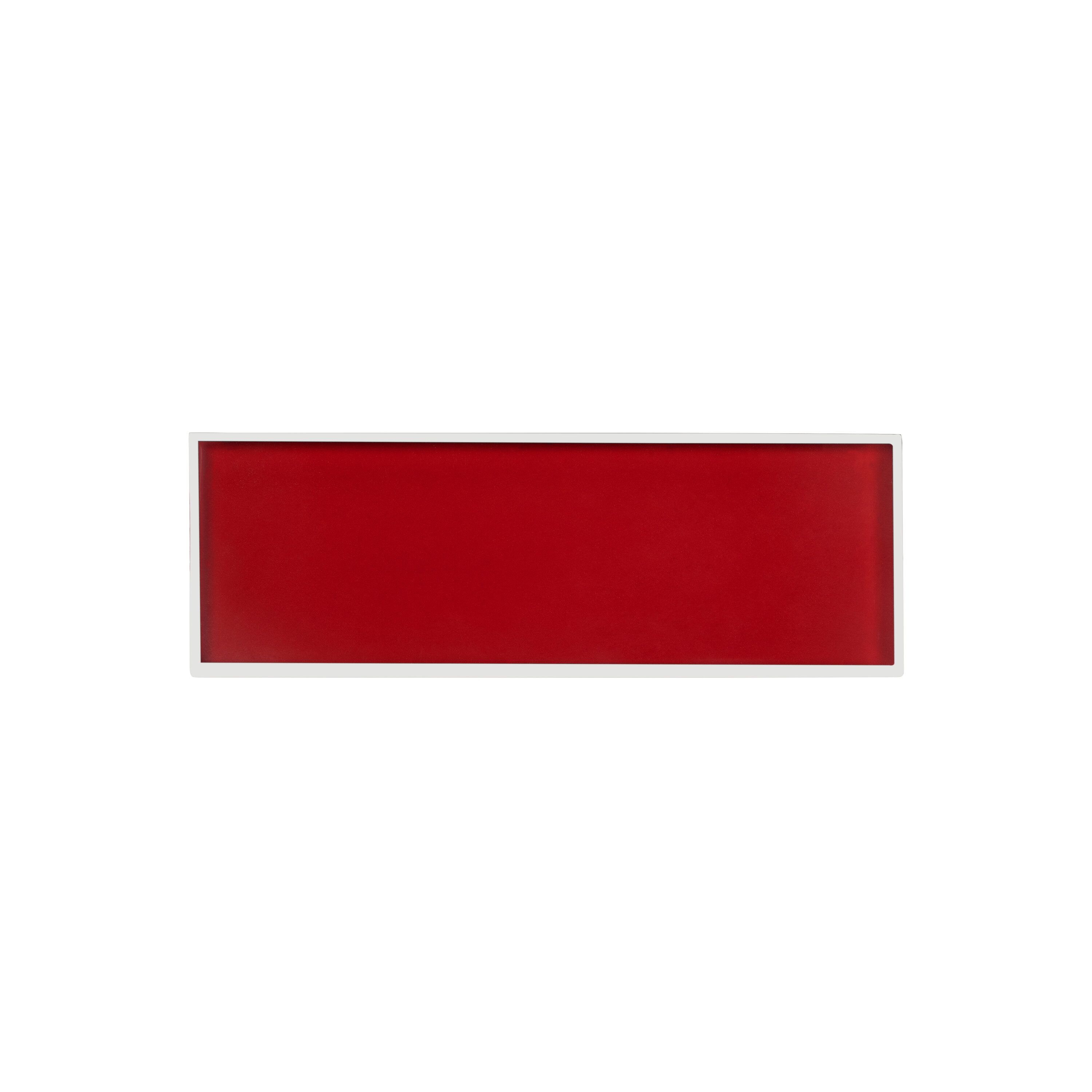 WS Tiles WST-22MT Metal Trim Series American Red 3-in x 9-in Polished Glass Wall Tile (5-sq. ft/ Carton)