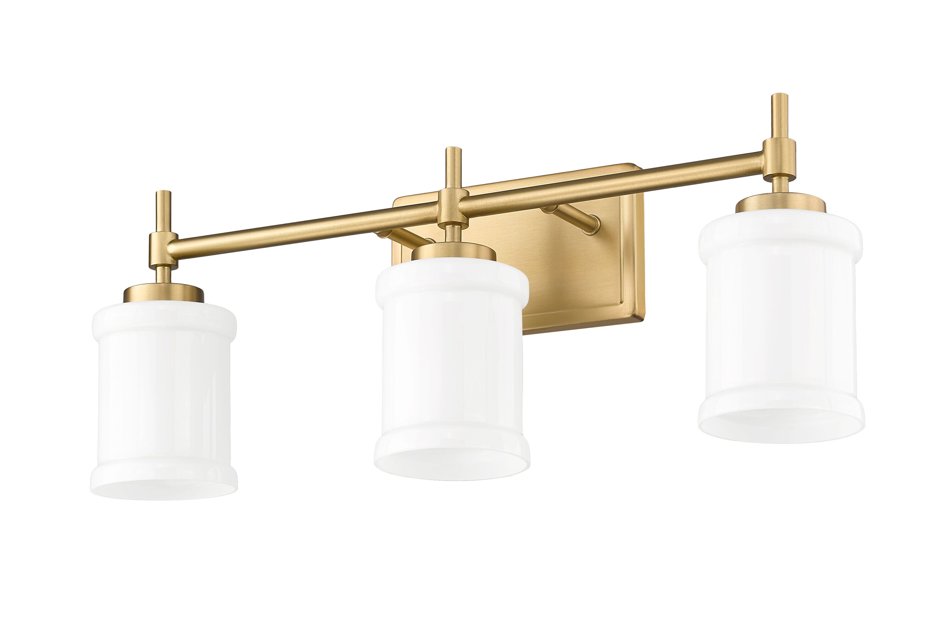 高品質の人気 3-Light 23.5-in Cadoc Z-Lite Gold Vanity Transitional Led, 帽子