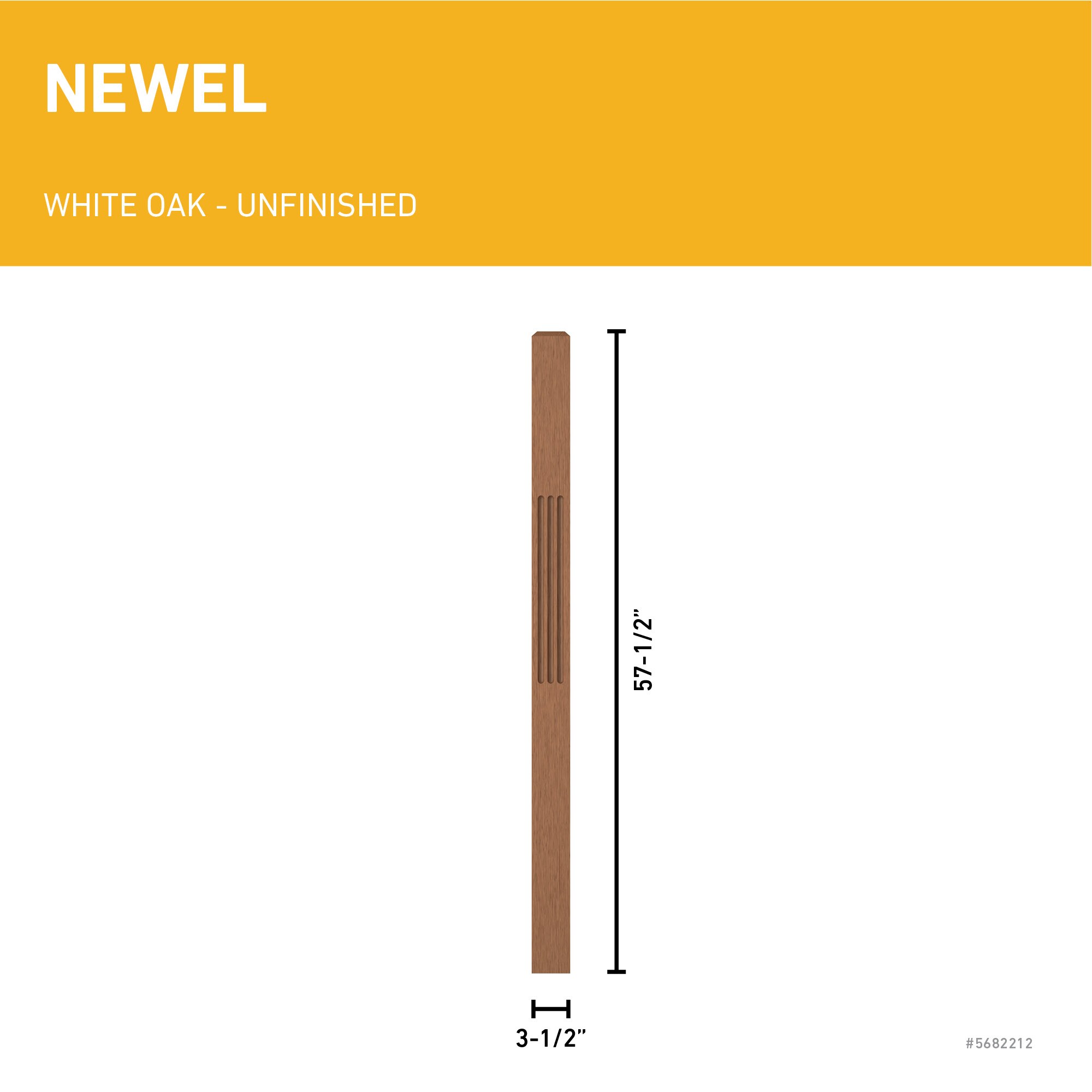 L.J. Smith Stair Systems LJF-4001-WO Interior-Stairpart-Newel-Posts - View #3