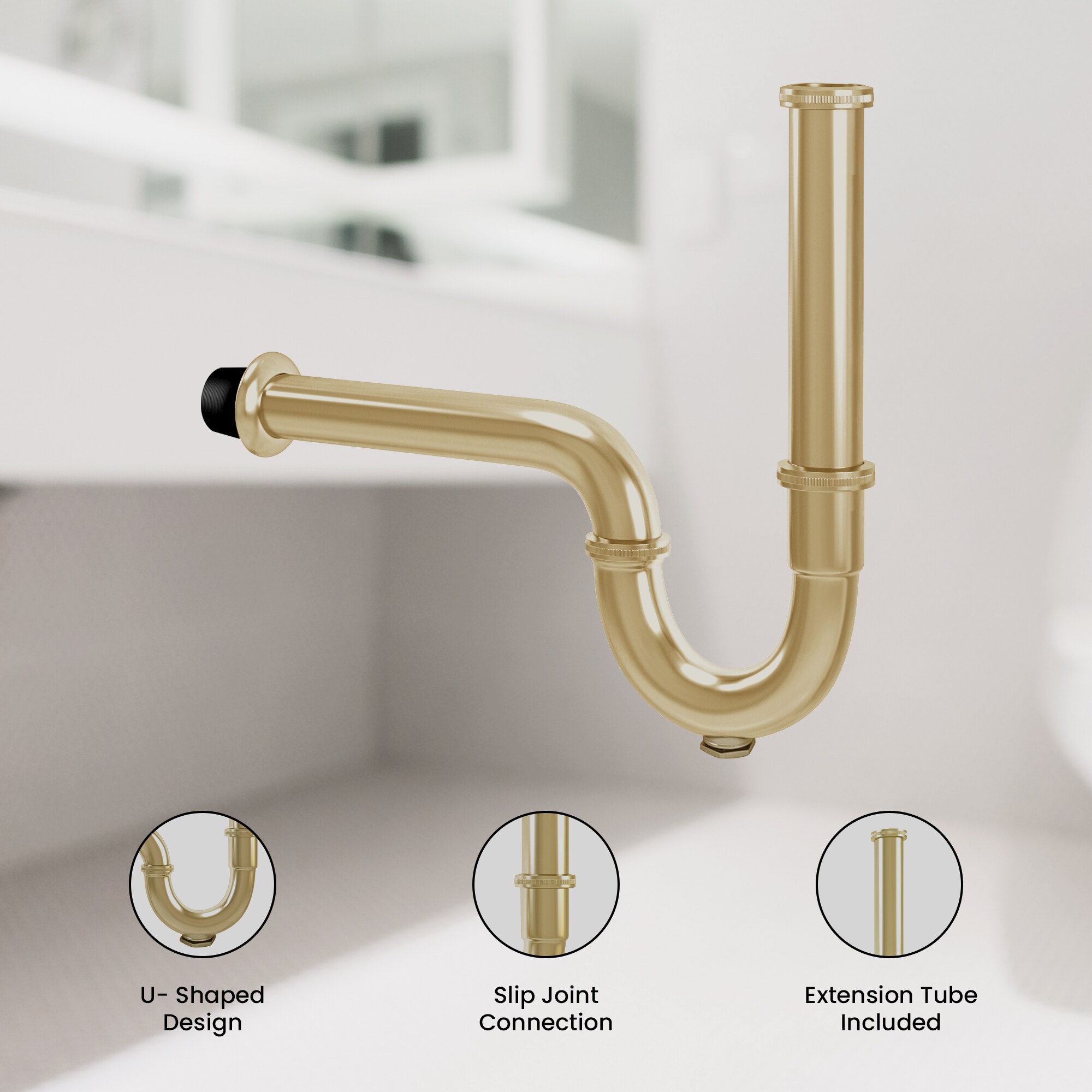 Ayna Decors APT30101BG Under-Sink-Tubular-Drainage - View #3