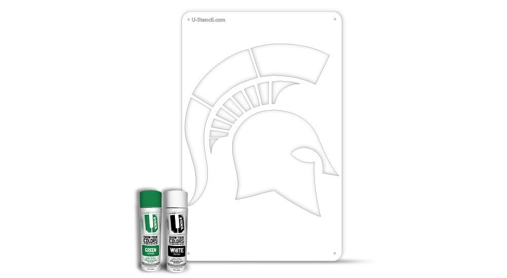 U Stencil Michigan State Spartan Helmet Kit In The Craft Supplies Department At Lowes Com