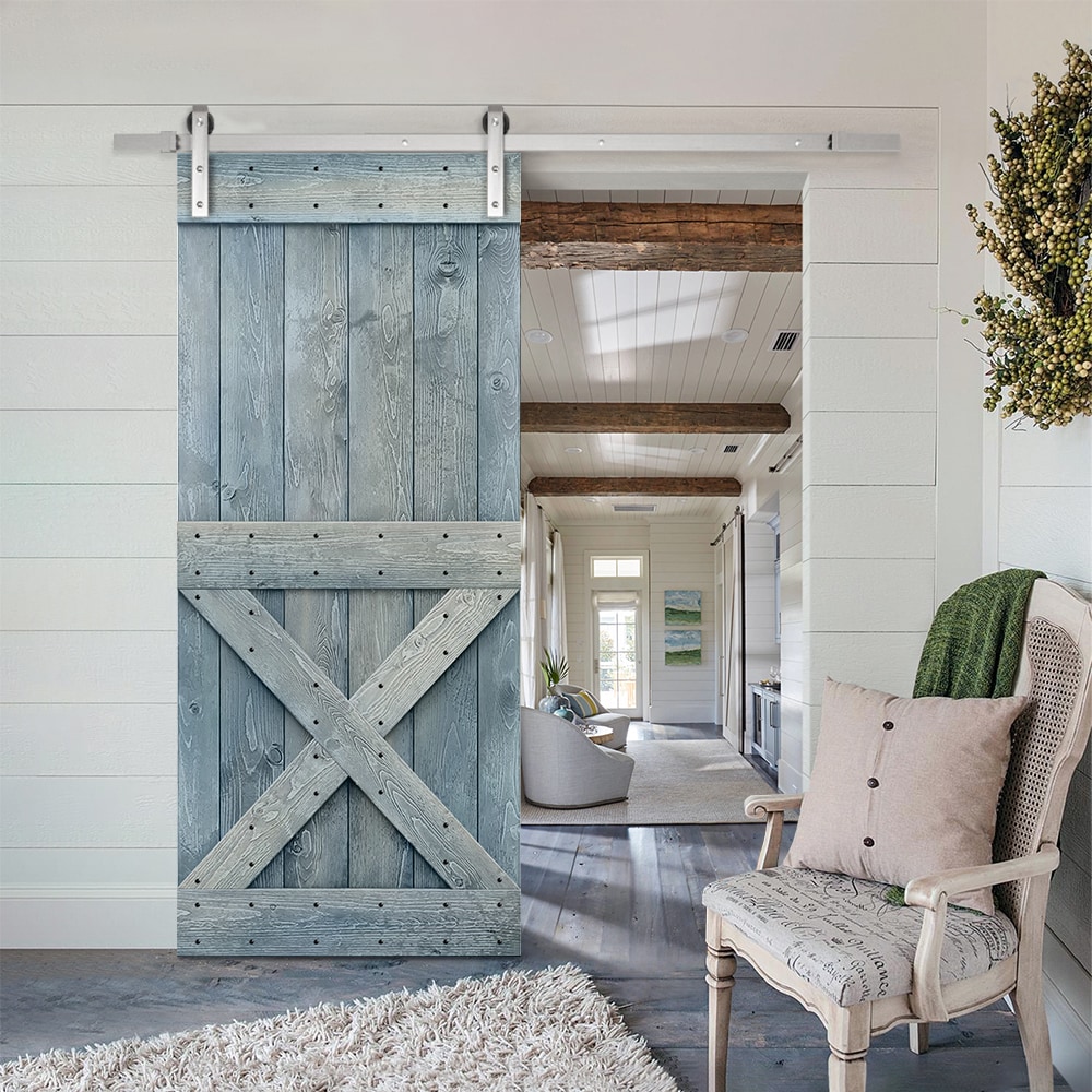 CALHOME TSQ03-SS+011-36L Barn-Doors - View #2