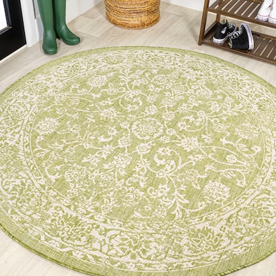 Round Indoor Outdoor Rugs At Com, How Do You Measure A Round Area Rug