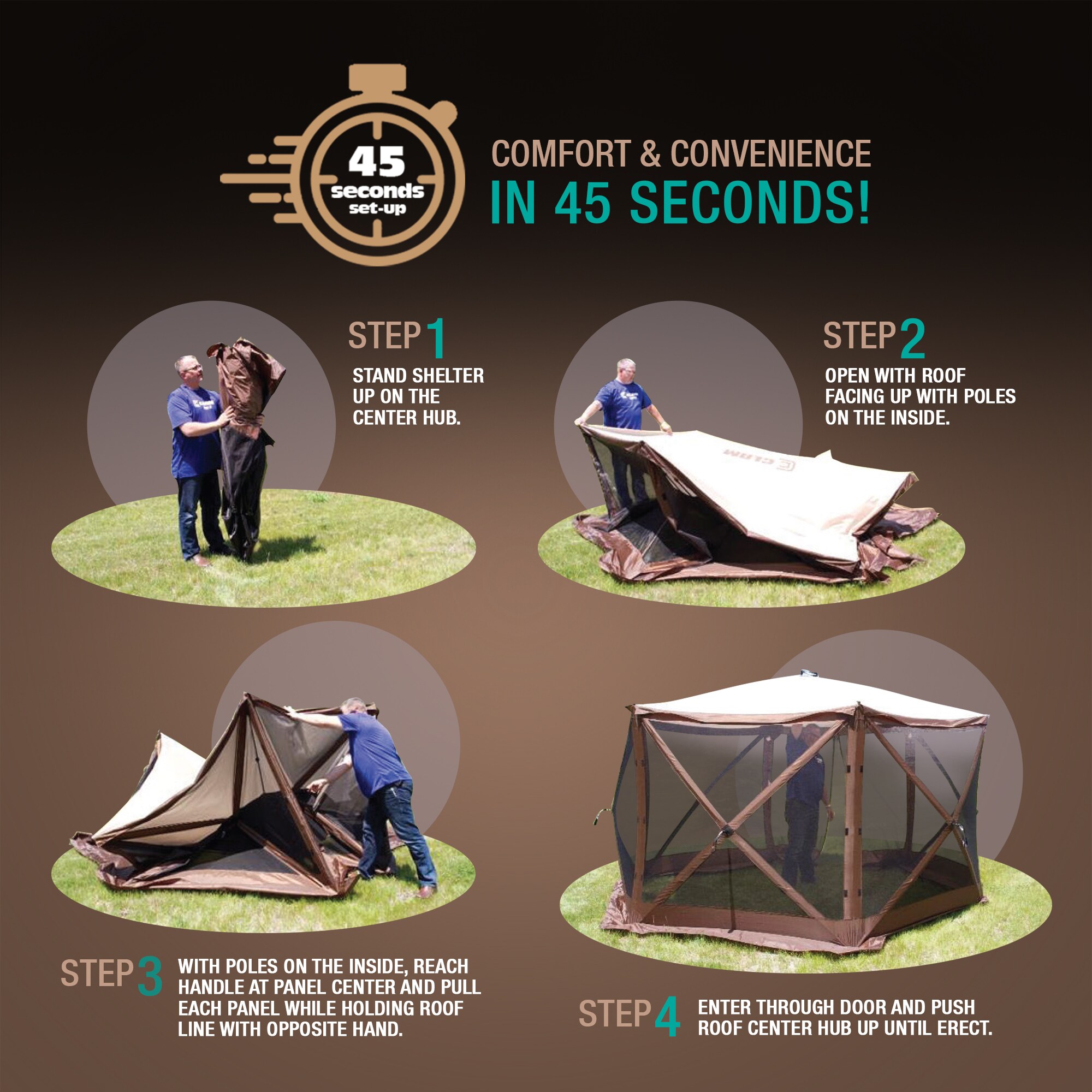 Clam Outdoors 205290 Canopies-Sl - View #7